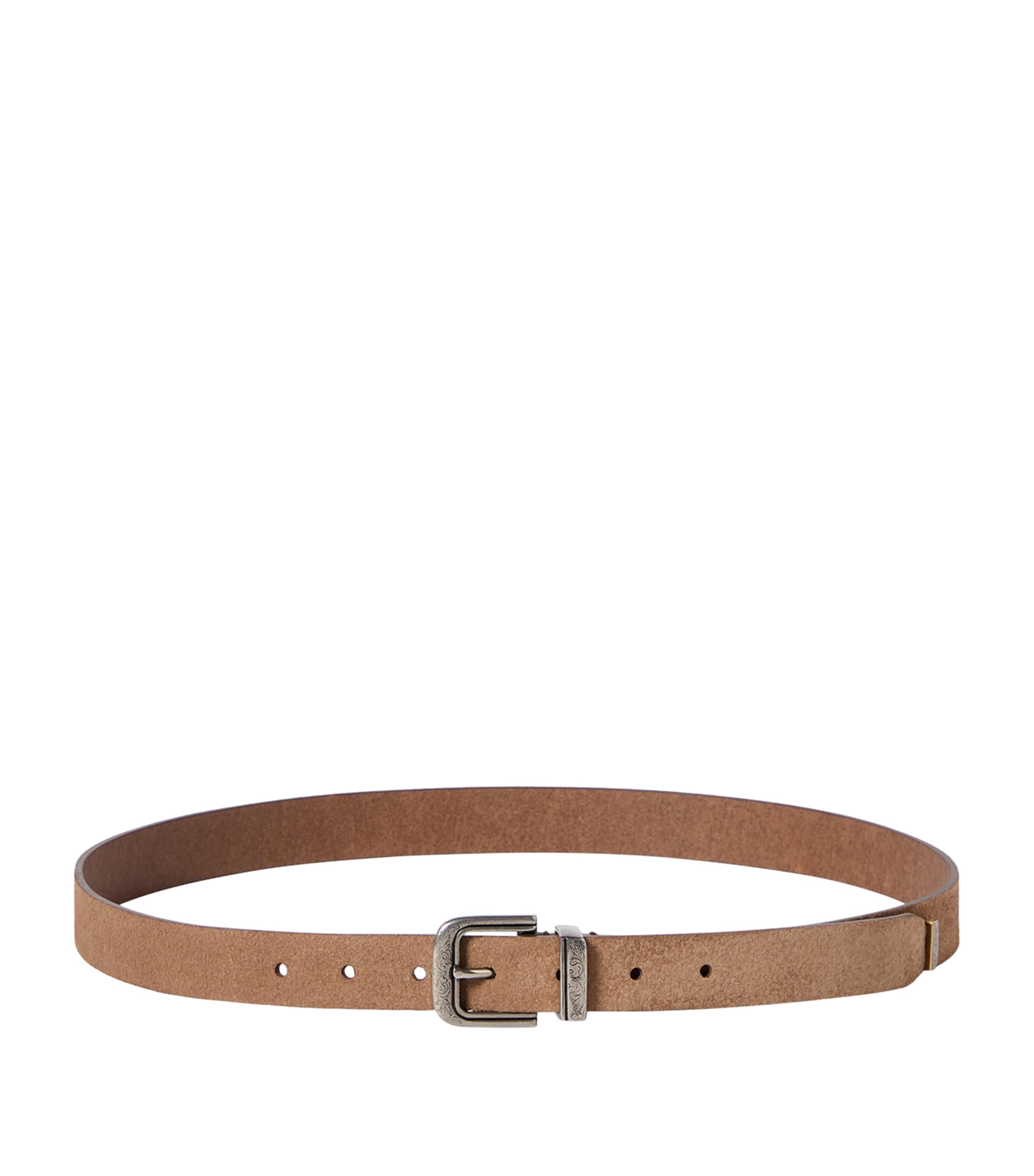 Brunello Cucinelli Reversed Calfskin Belt