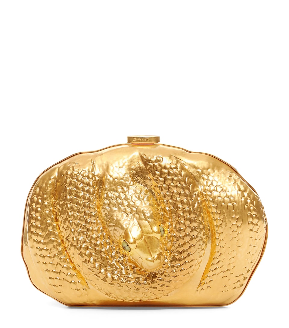 Schiaparelli Serpent Clutch Bag Gold