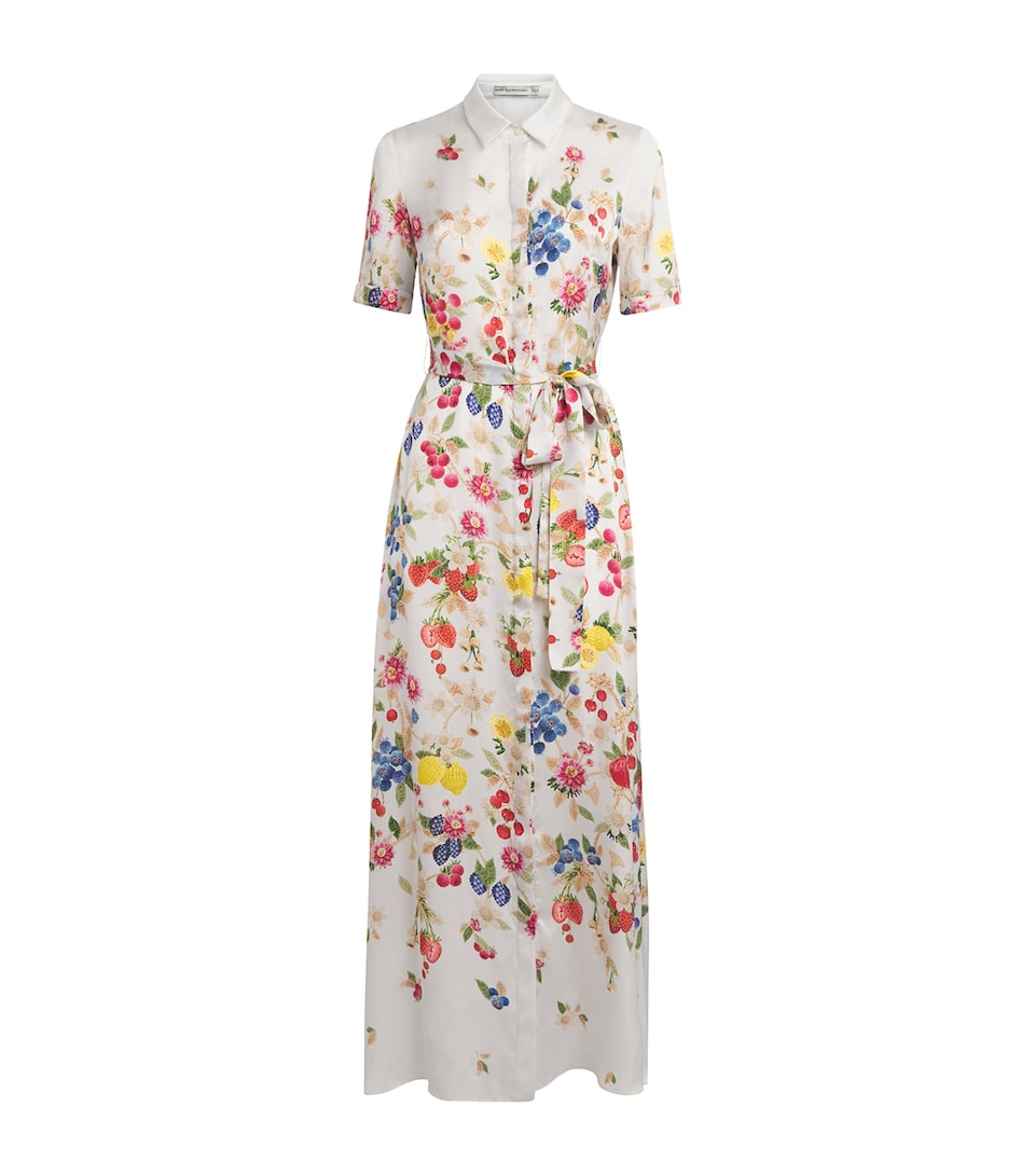 Mary Katrantzou Womens Cotton-Blend Como Maxi Dress Fruitavola