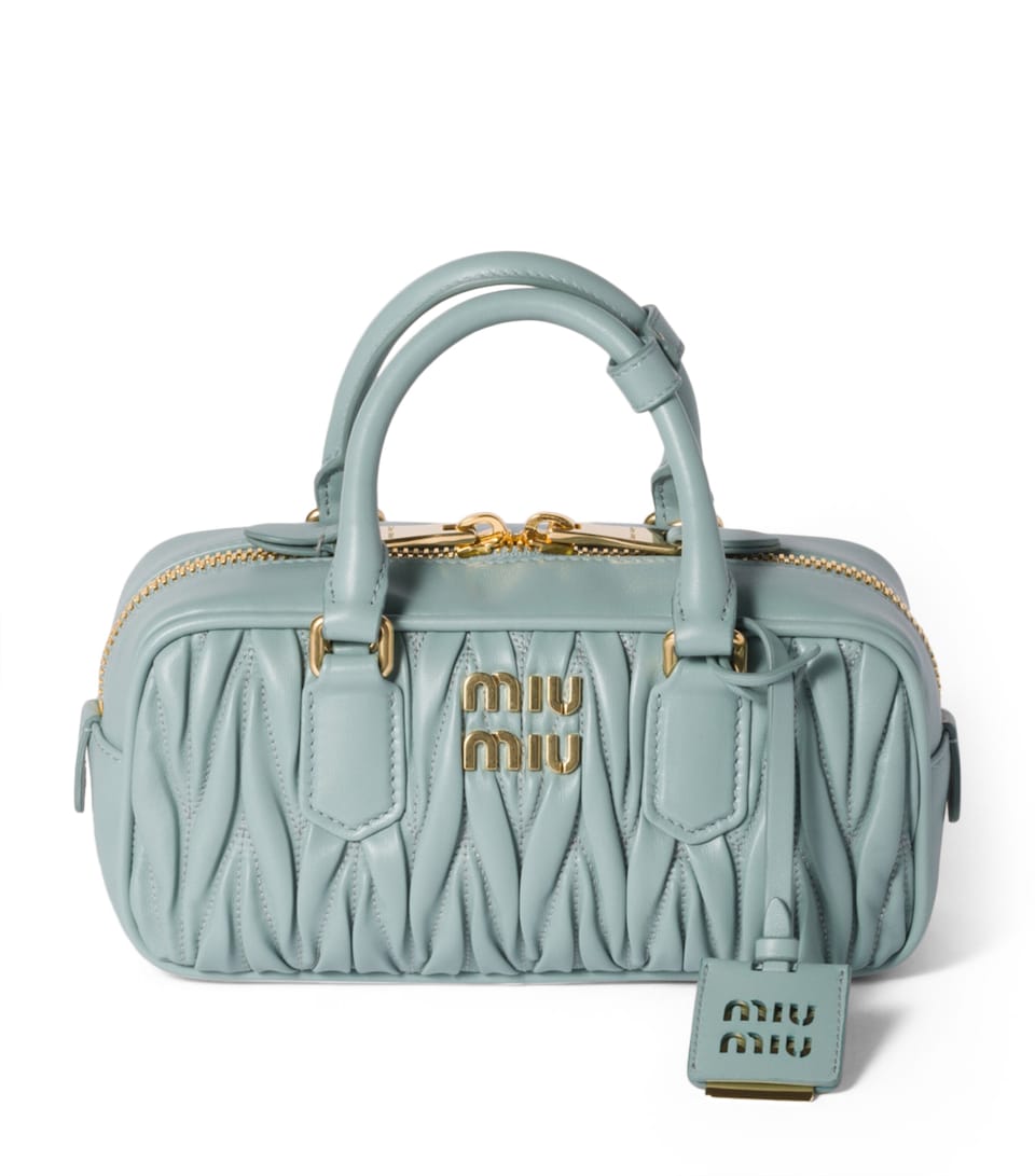 Miu Miu Matelassé Leather Arcadie Top-Handle Bag