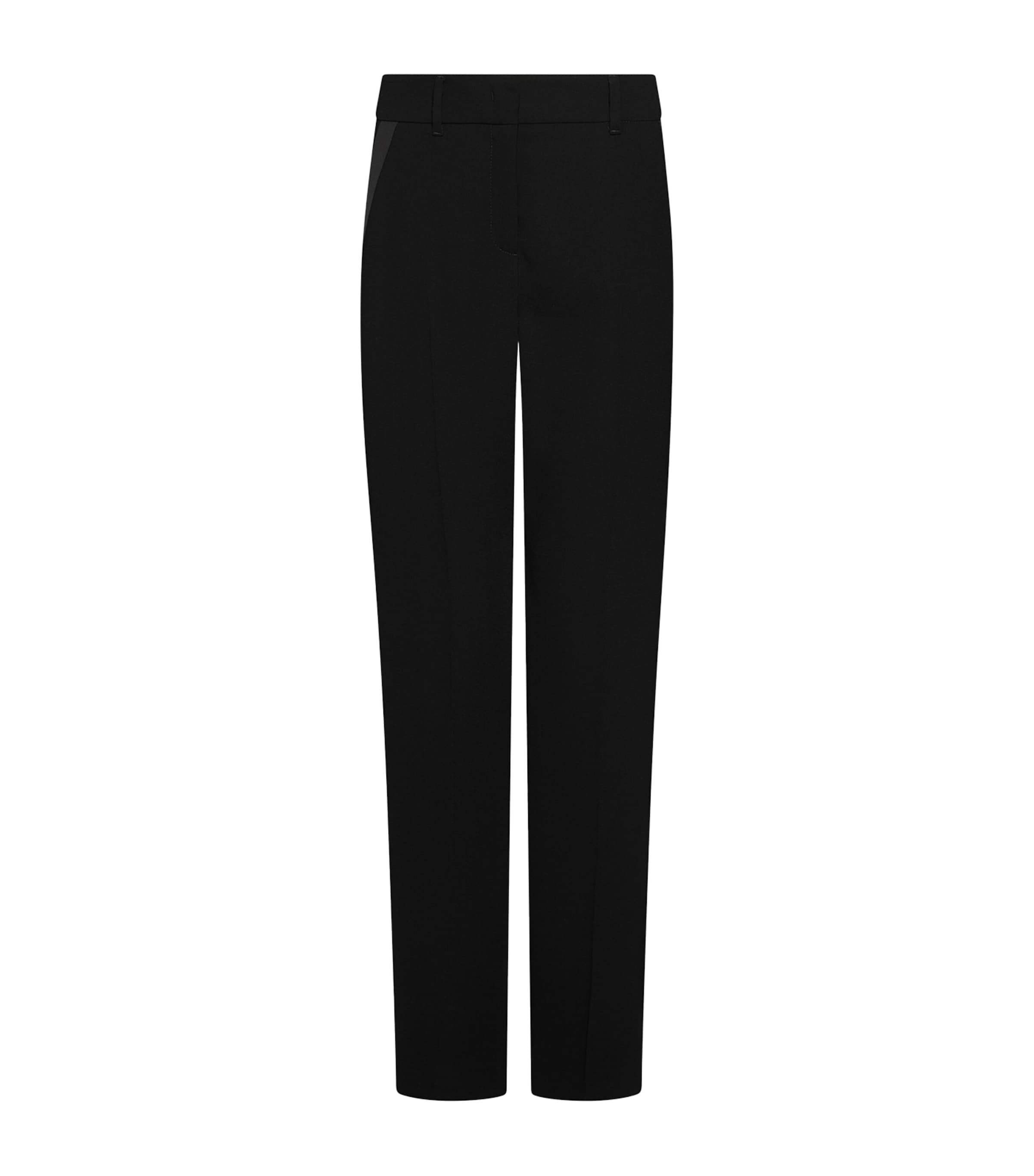 Marella Womens Envers Satin Straight Trousers Black