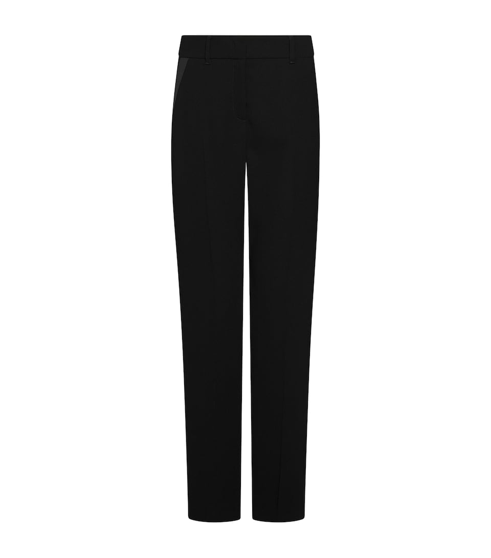 Marella Womens Envers Satin Straight Trousers Black