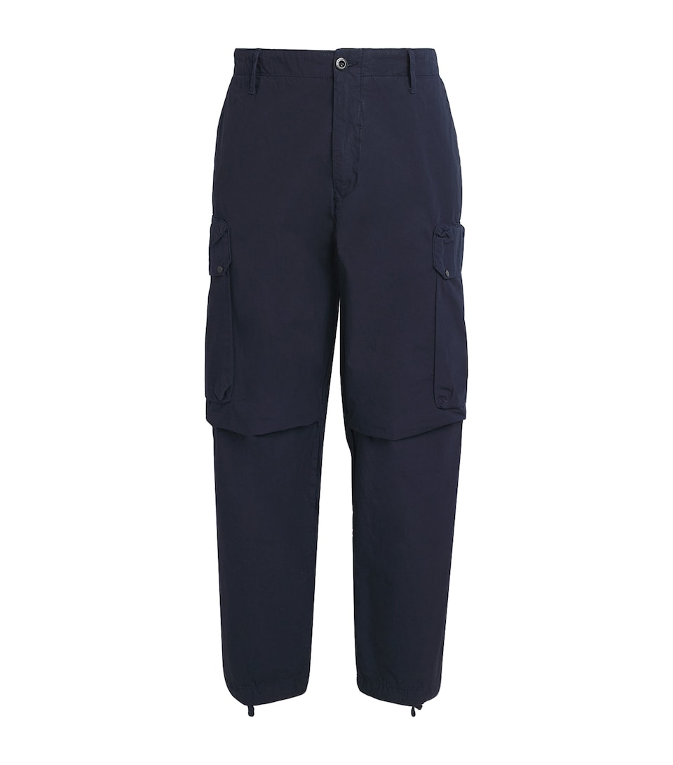 Cotton Lens Cargo Trousers