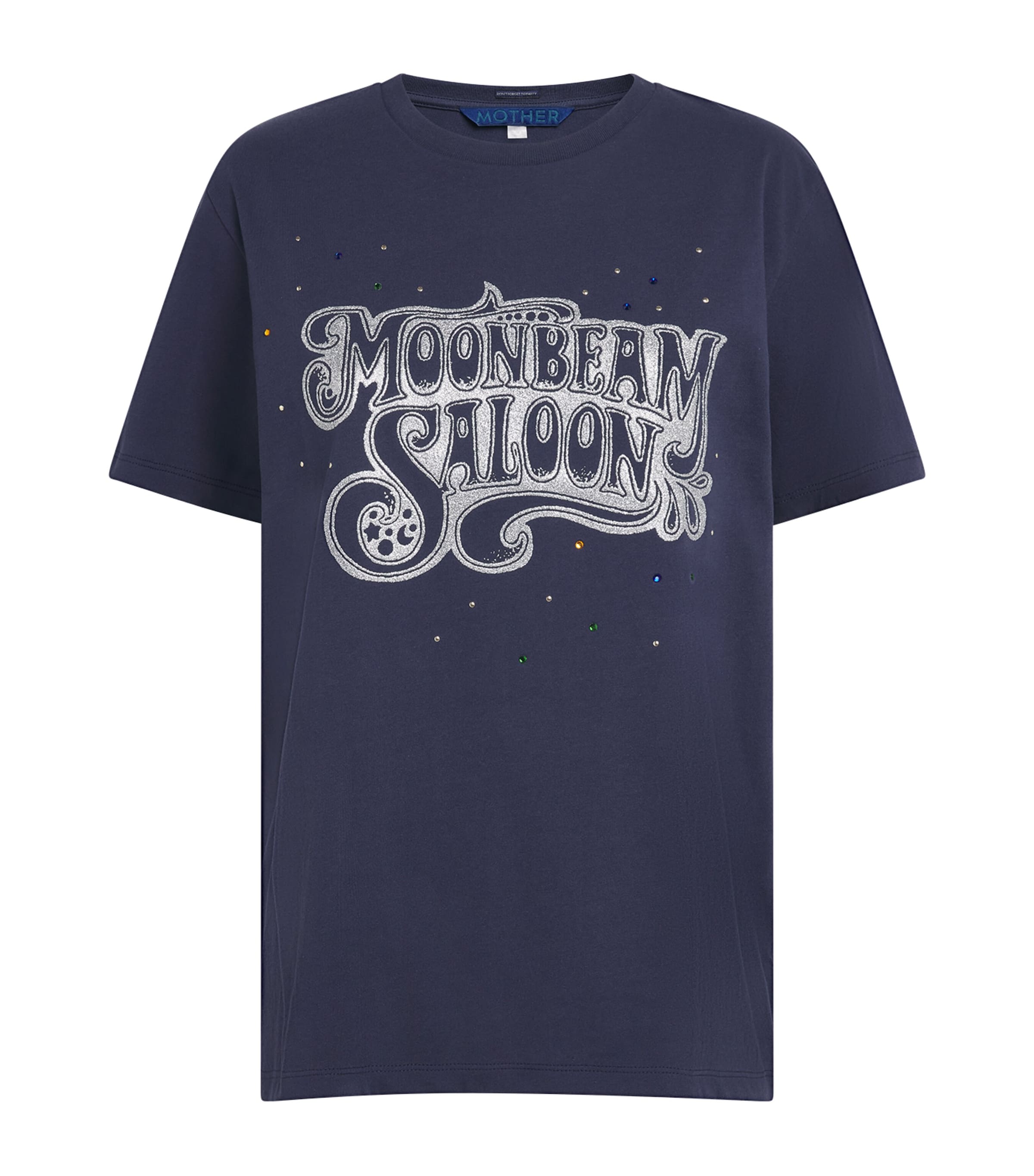 MOTHER Womens Cotton The Rowdy T-Shirt Moonbeam Saloon