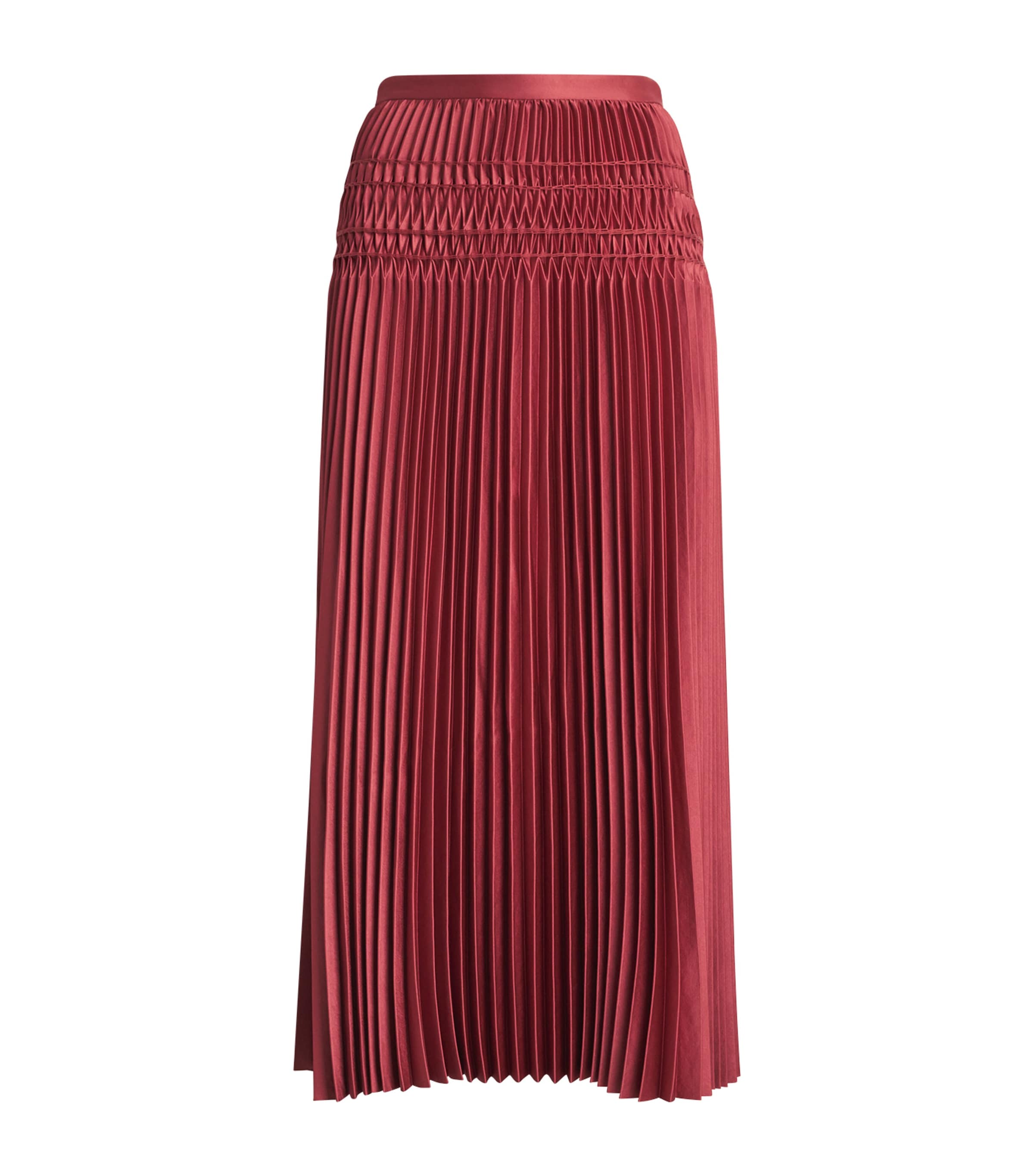 Hayes Pleated Midi Skirt
