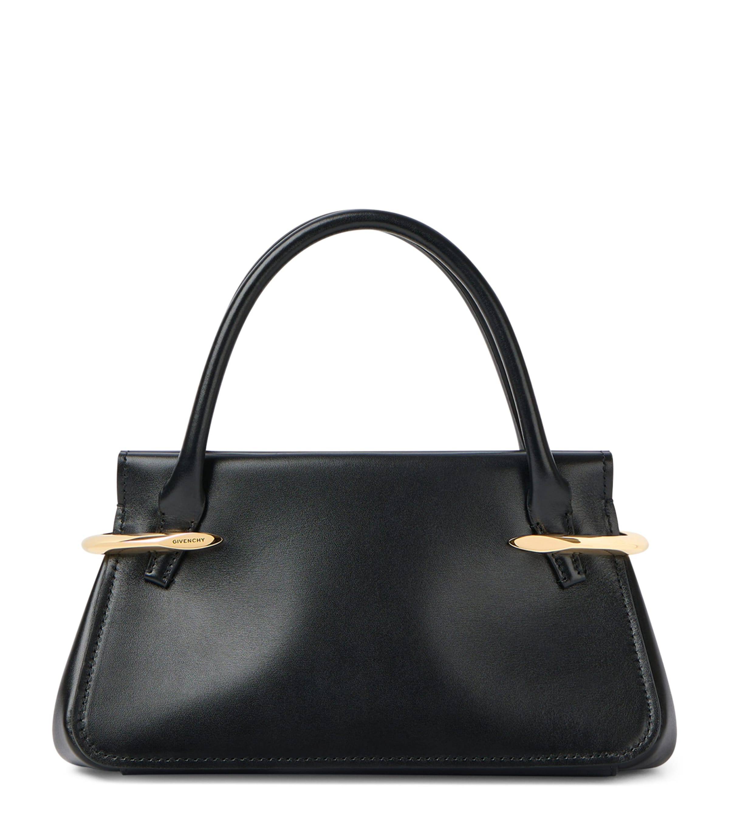 Givenchy Black Medium Leather Pinch Top-Handle Bag | Harrods UK
