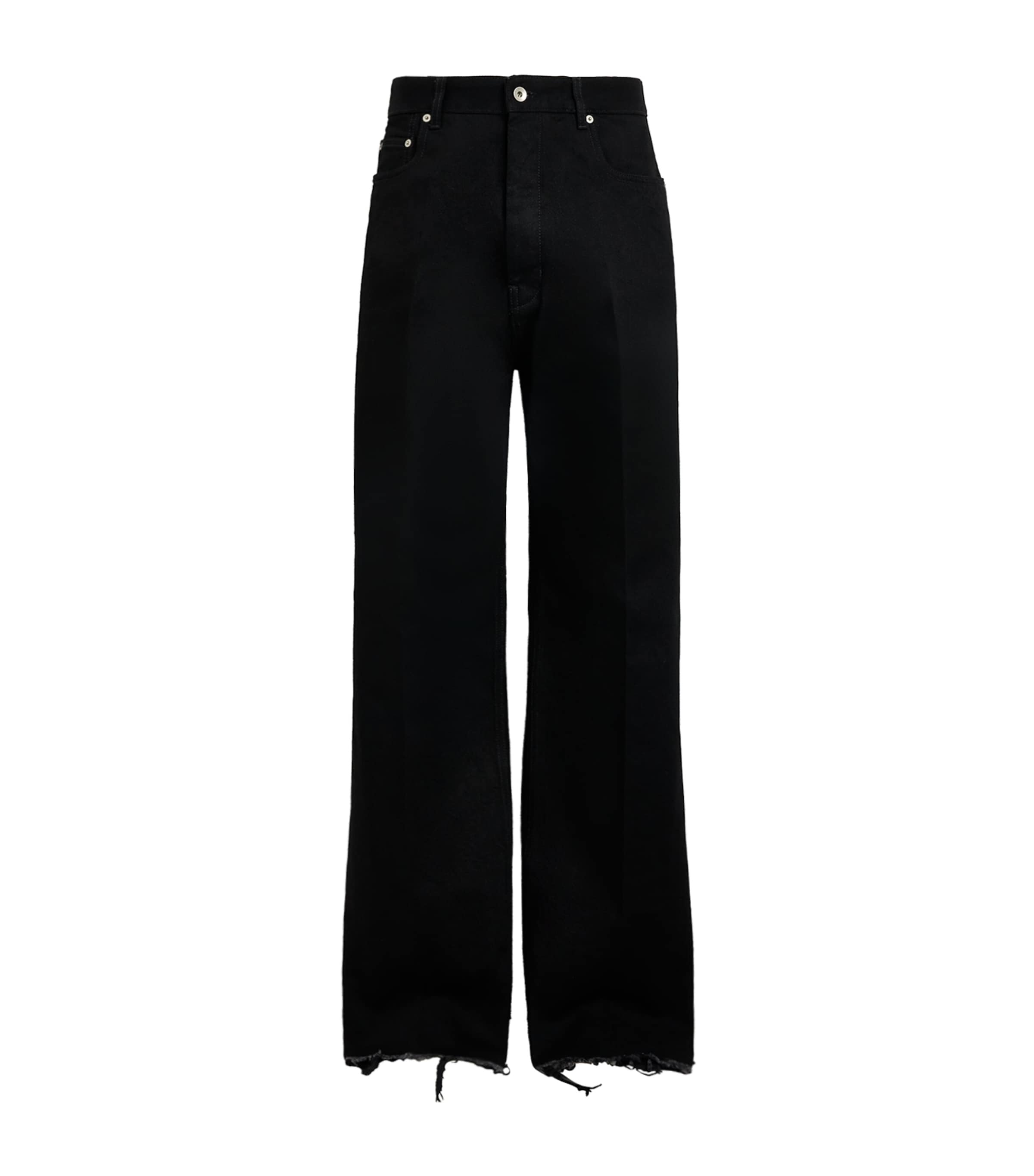 Rick Owens Mens Geth Straight Jeans Black