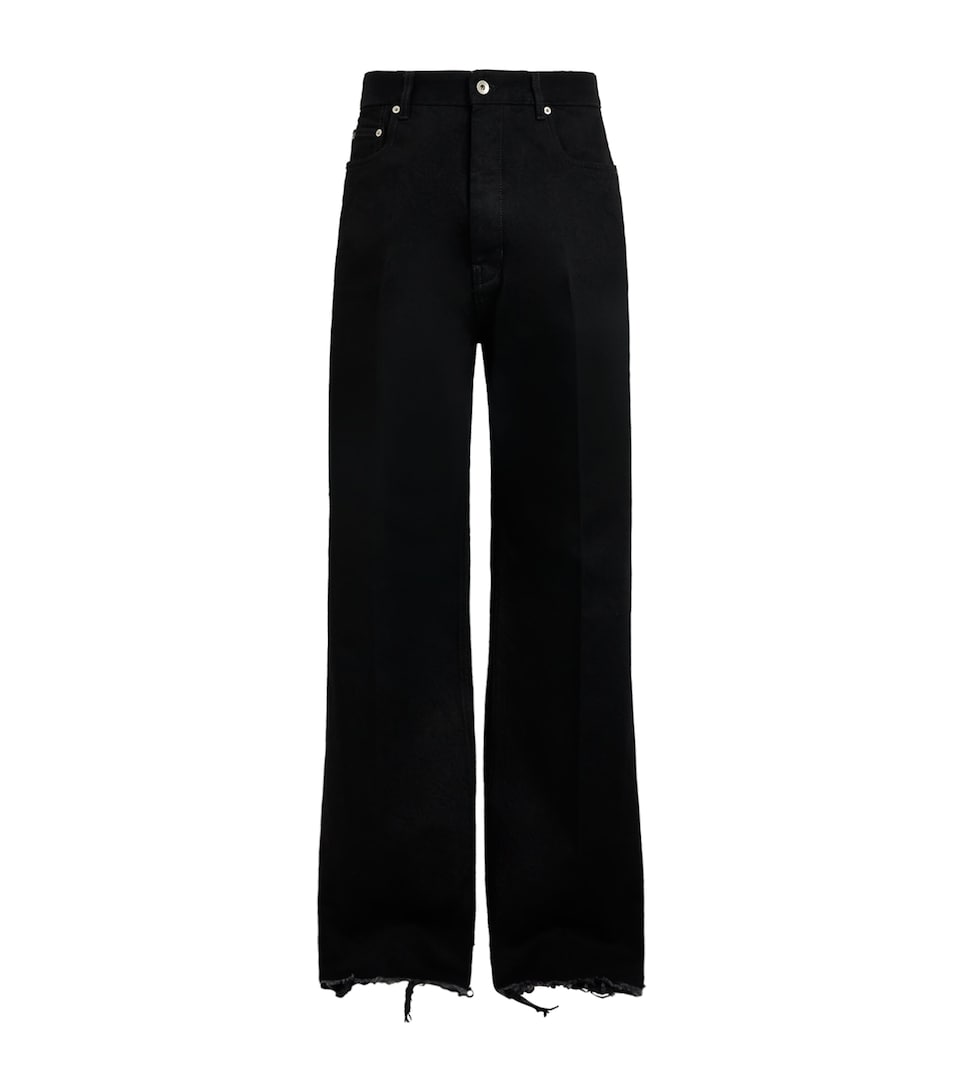 Rick Owens Mens Geth Straight Jeans Black