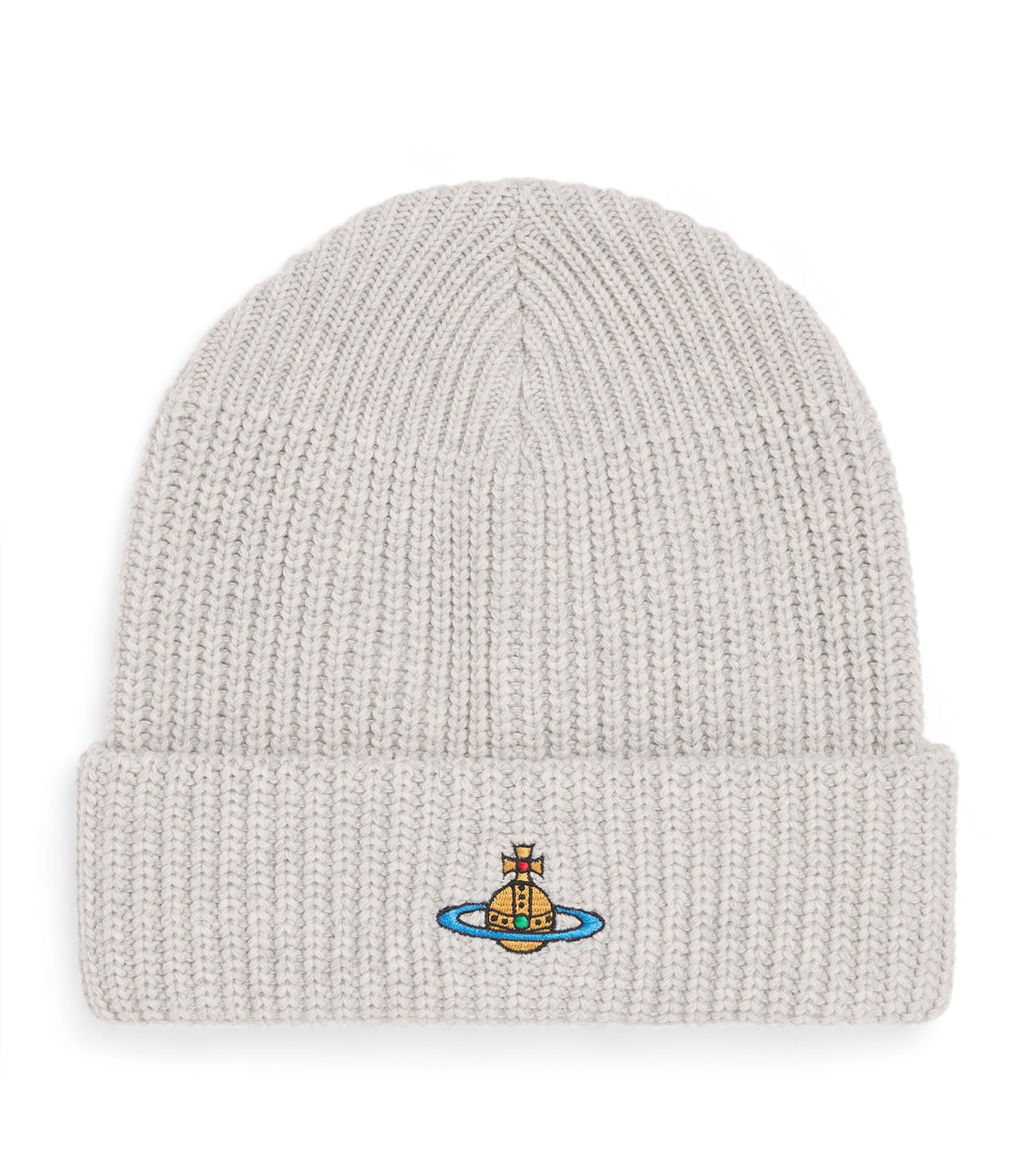 Vivienne Westwood Wool Sporty Beanie Pearl