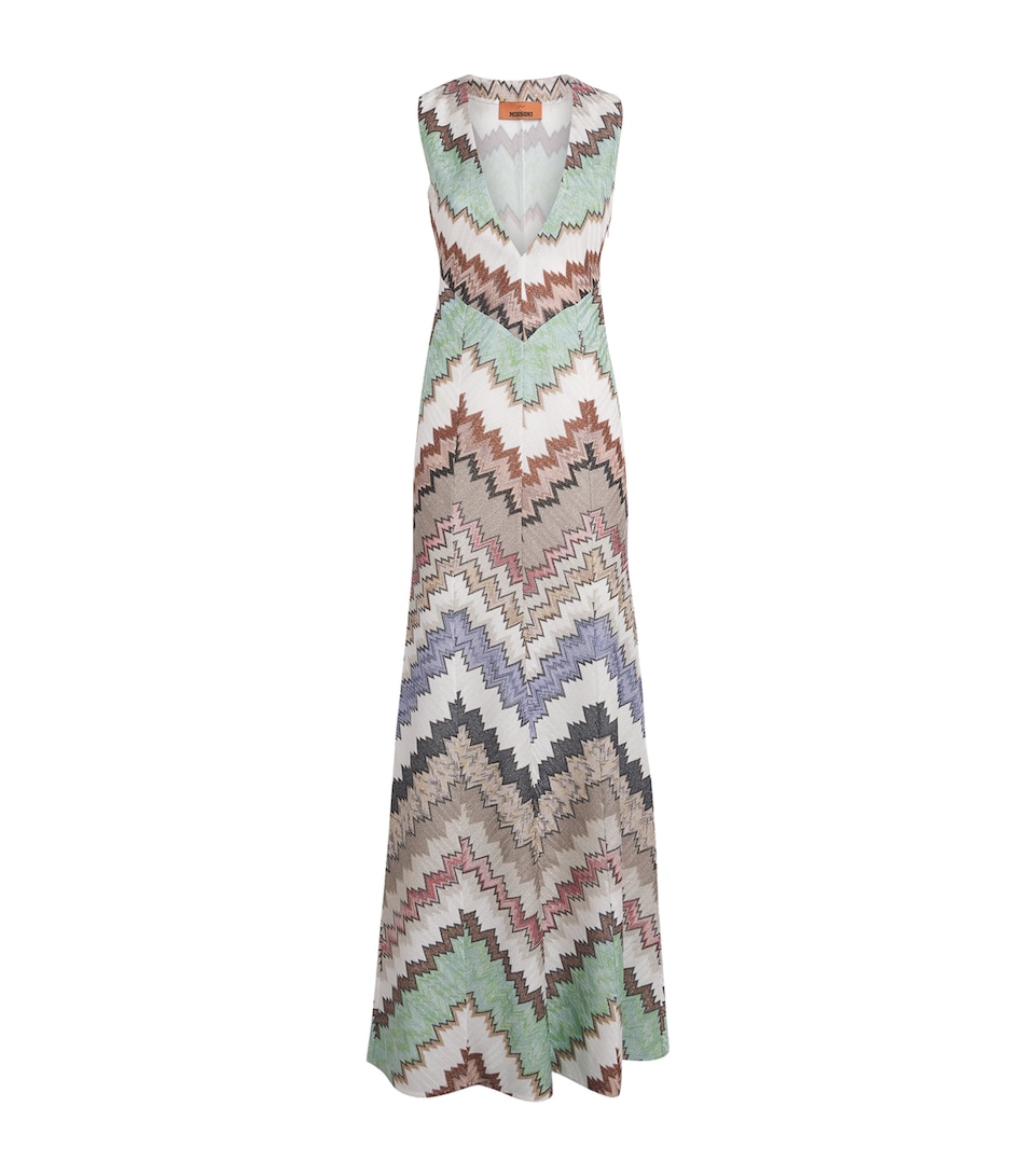 Knitted Snake Maxi Dress