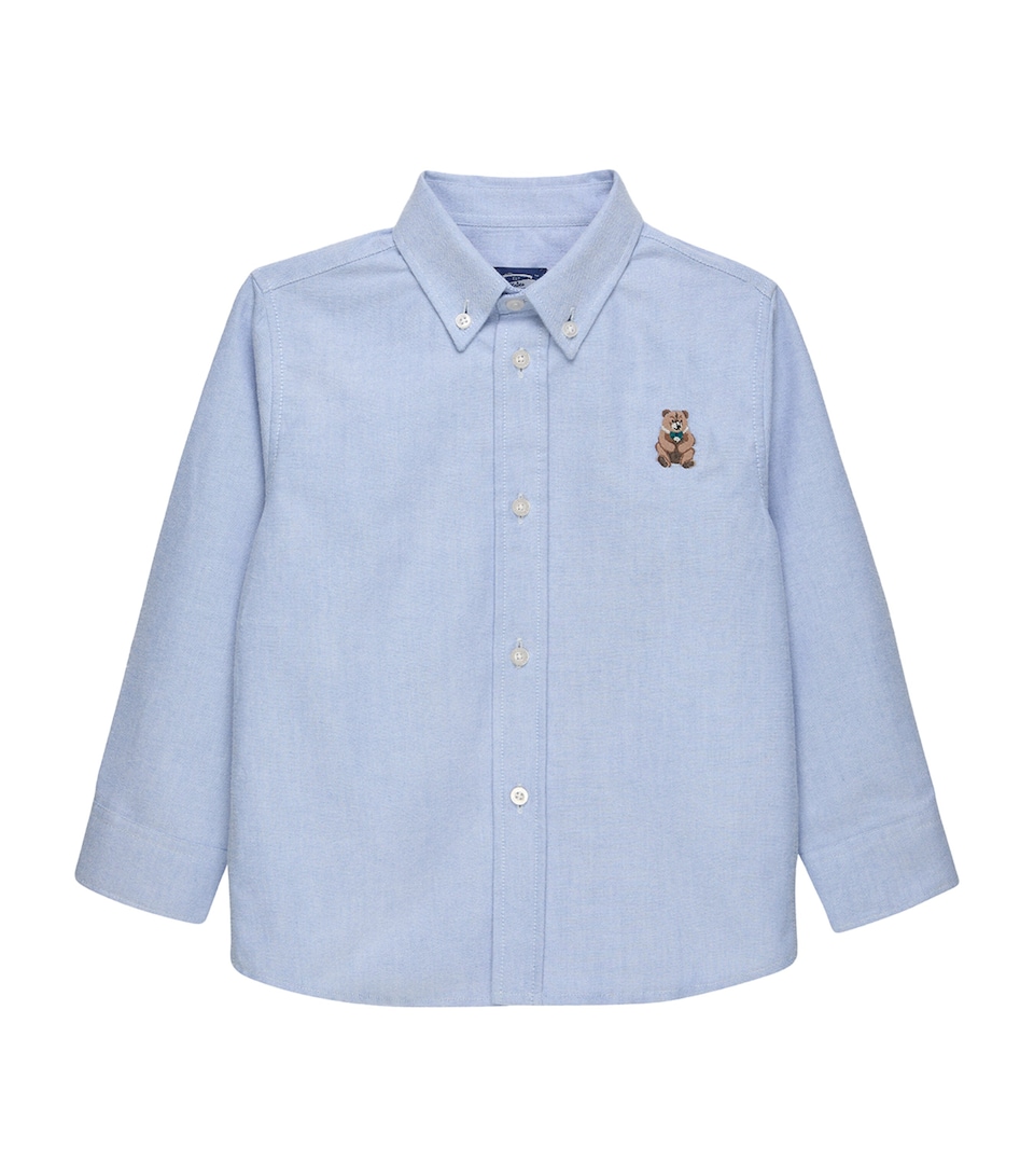 Trotters Cotton Timothy Teddy Shirt (2-5 Years) Blue