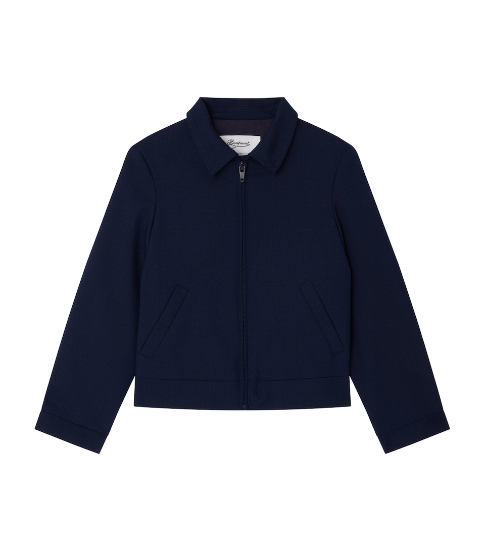 Bonpoint Wool Logan Jacket (10-14 Years) Encre