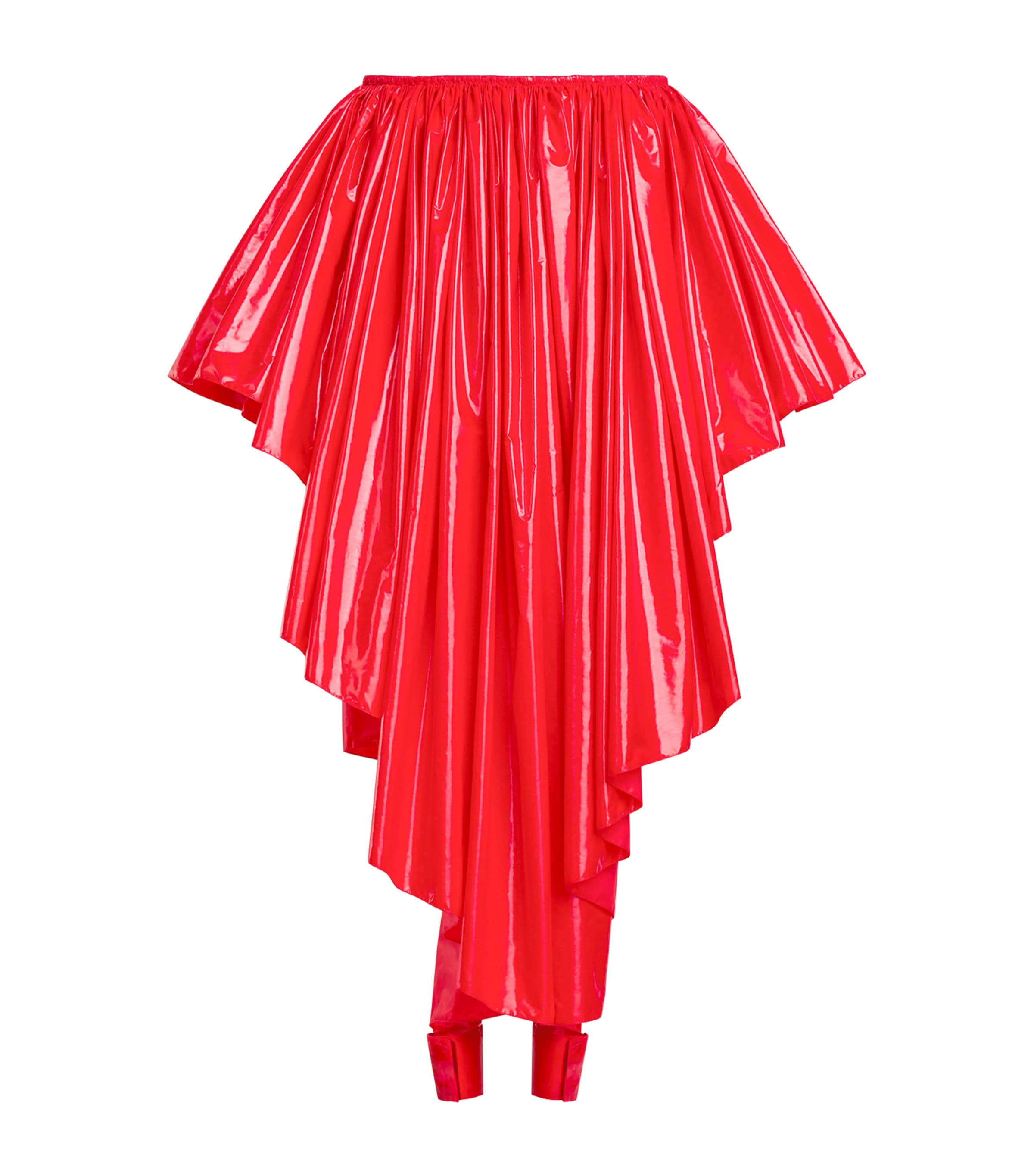 Alaïa Womens Gathered Maxi Skirt Rock
