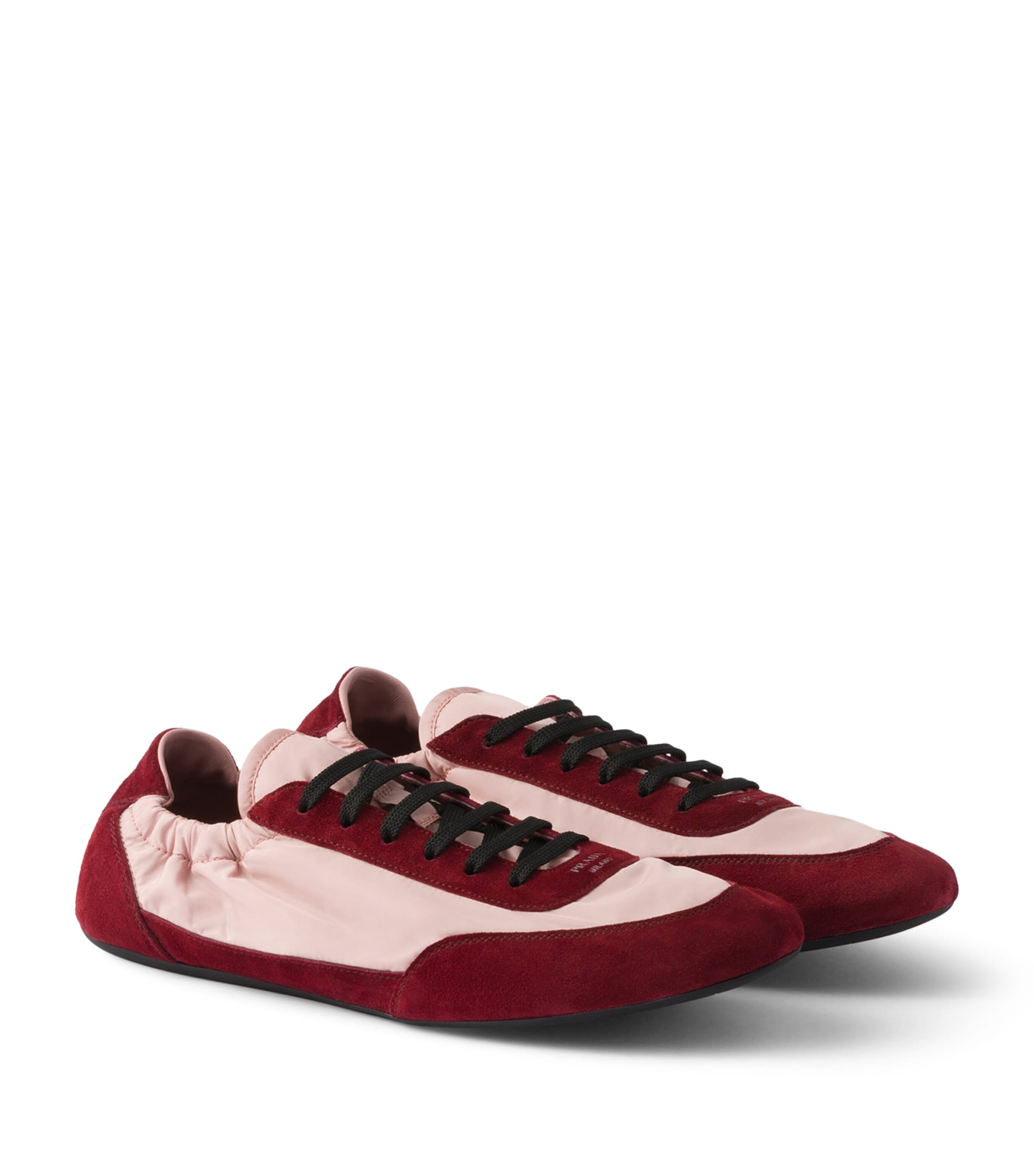 Re-Nylon and Suede Collapse Sneakers