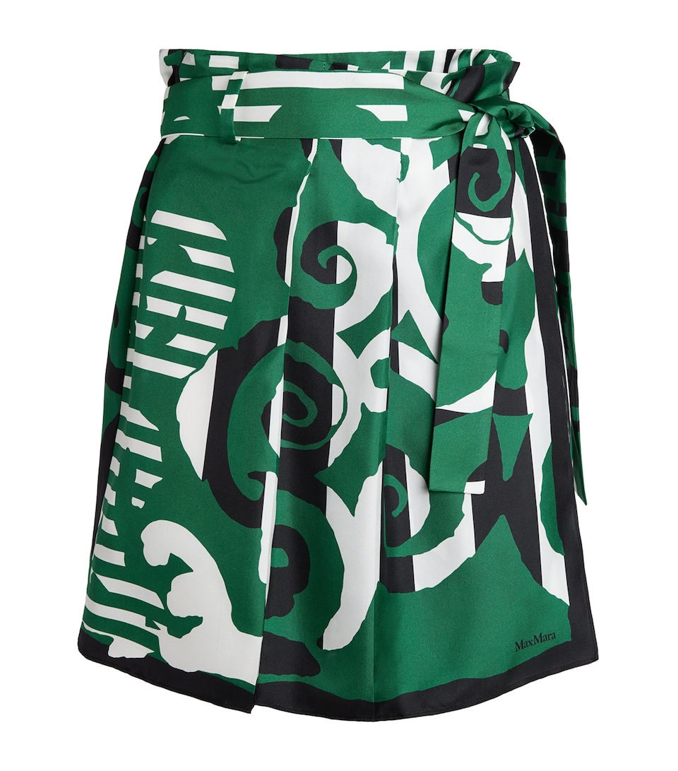 Silk Midi Skirt