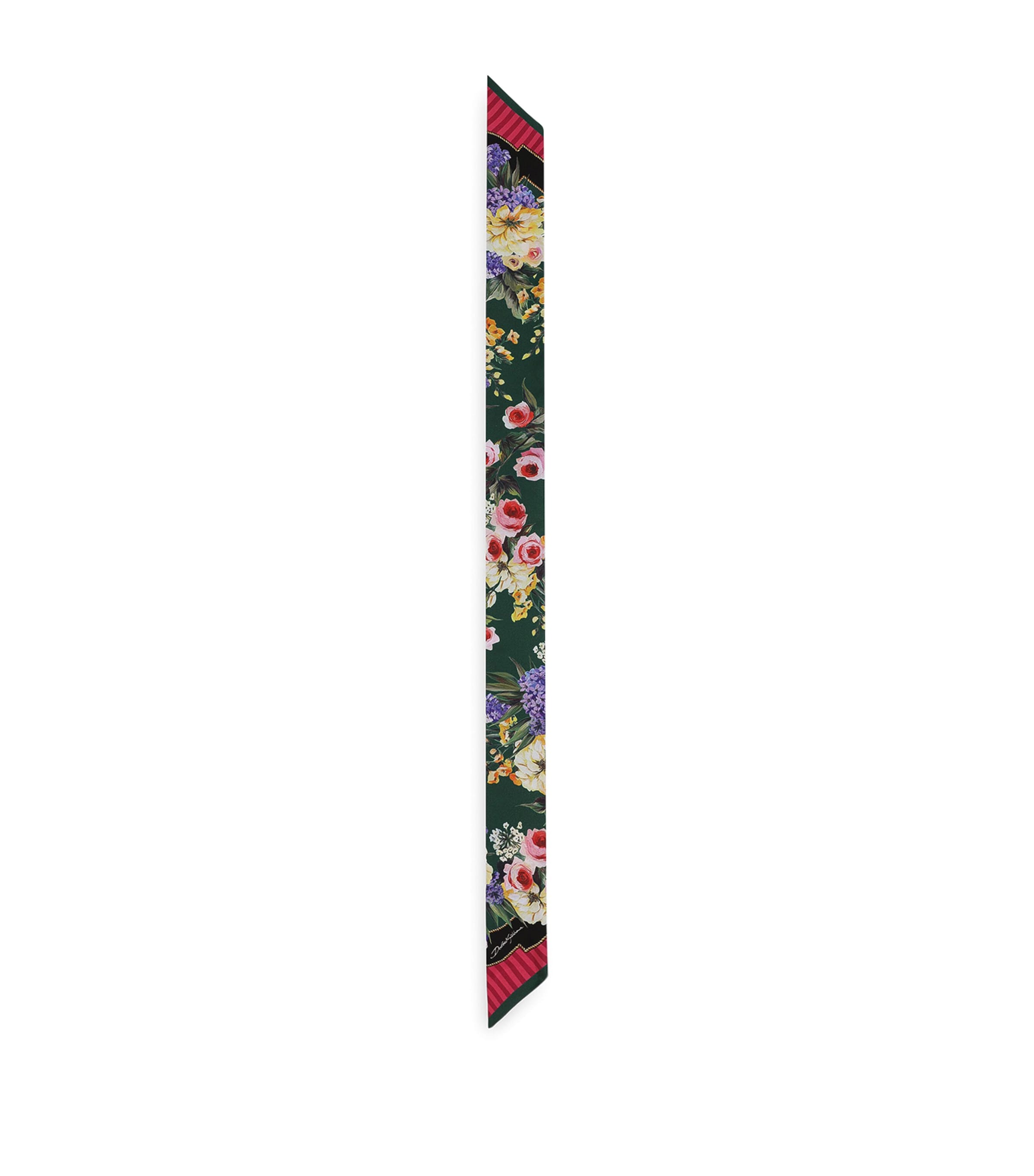 Silk Floral Print Scarf