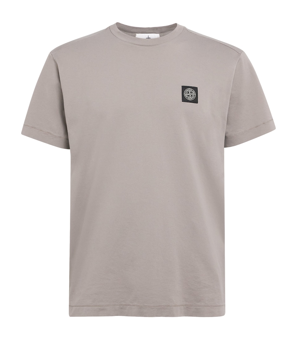Stone Island Mens Cotton Compass Logo T-Shirt