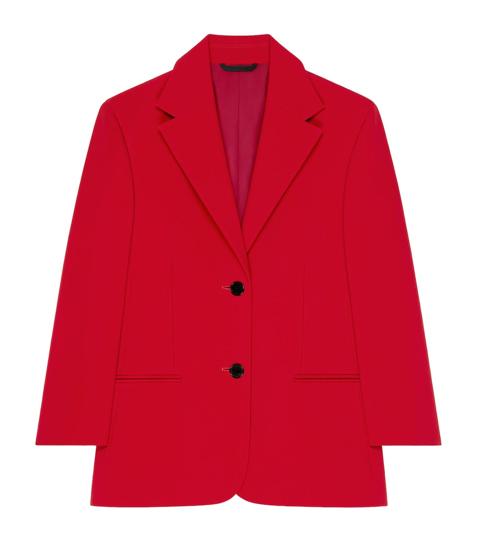 Crepe Cady Single-Breast Jacket