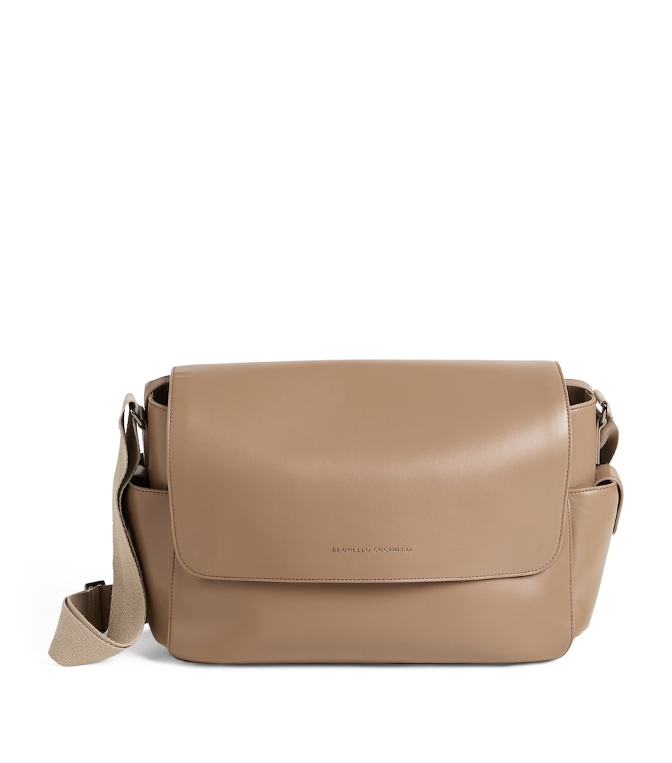 Leather Baby Bernie Changing Bag