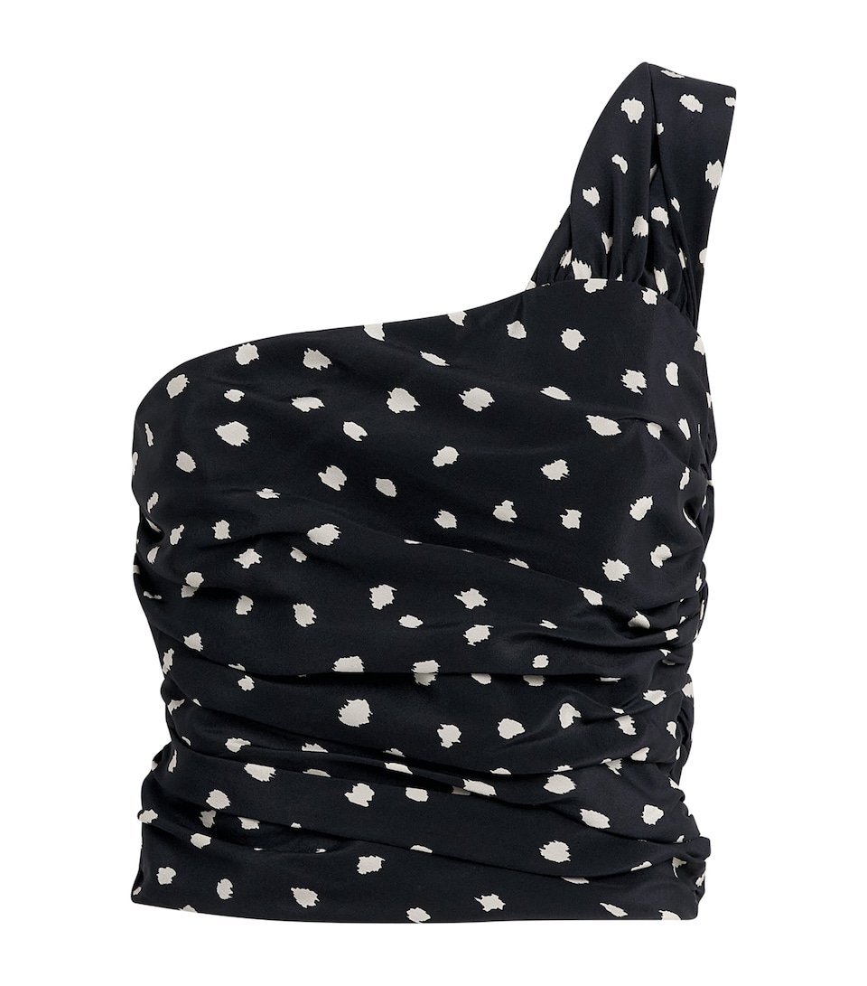 Silk Polka Dot Top
