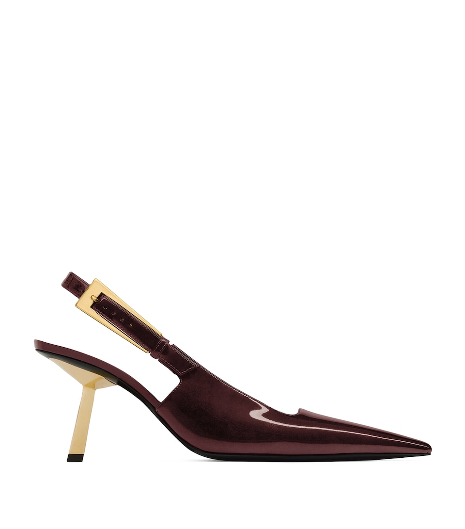 Patent Leather Lee Slingback Pumps 75