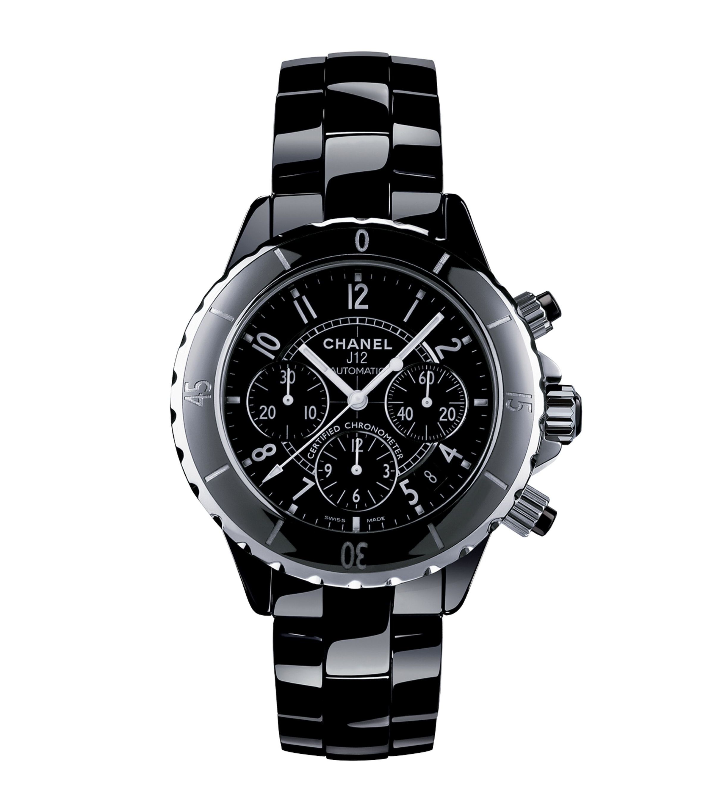 Ceramic and Steel J12 Chronograph Watch 41mm