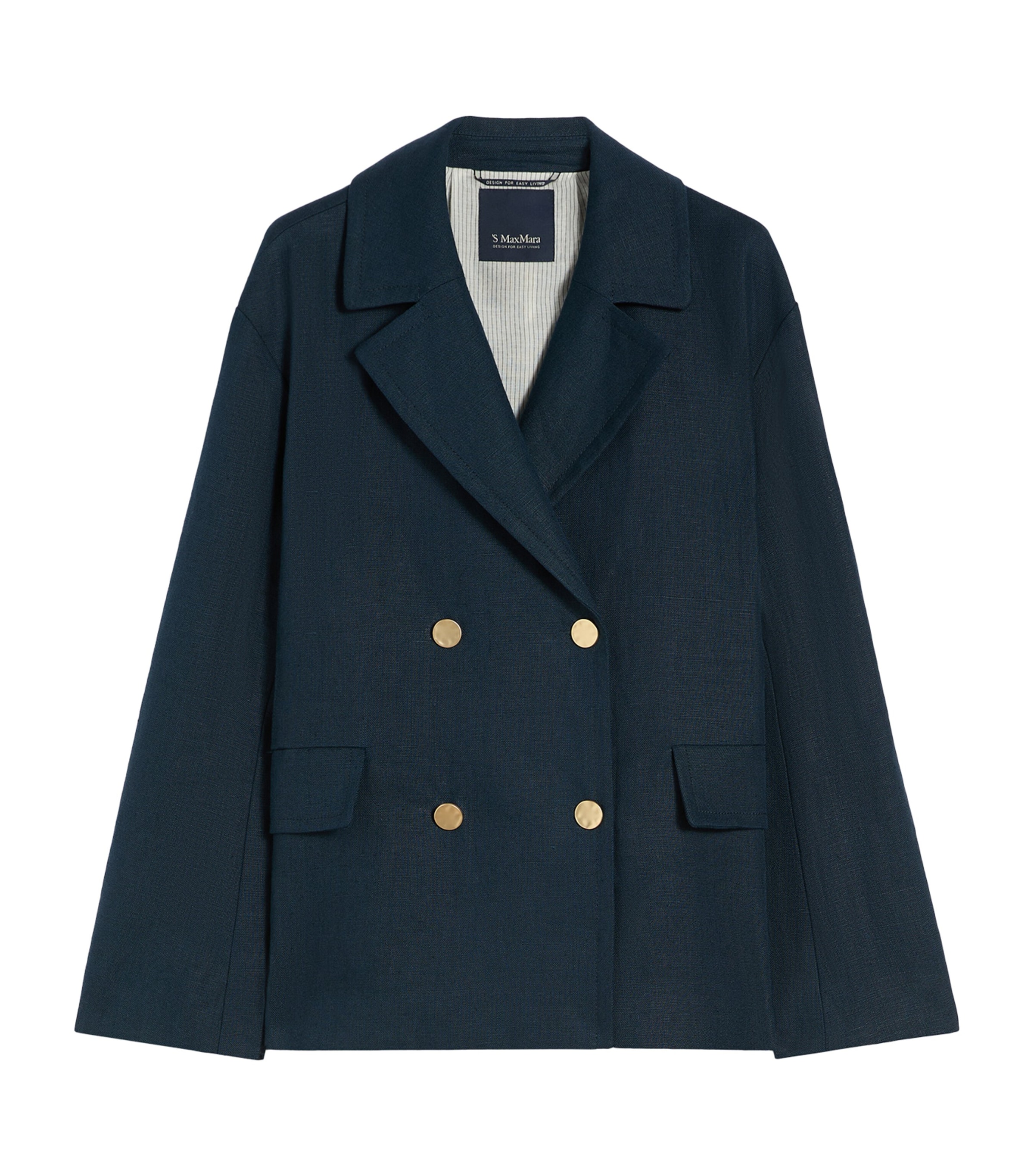 Linen Double-Breasted Avenue Blazer