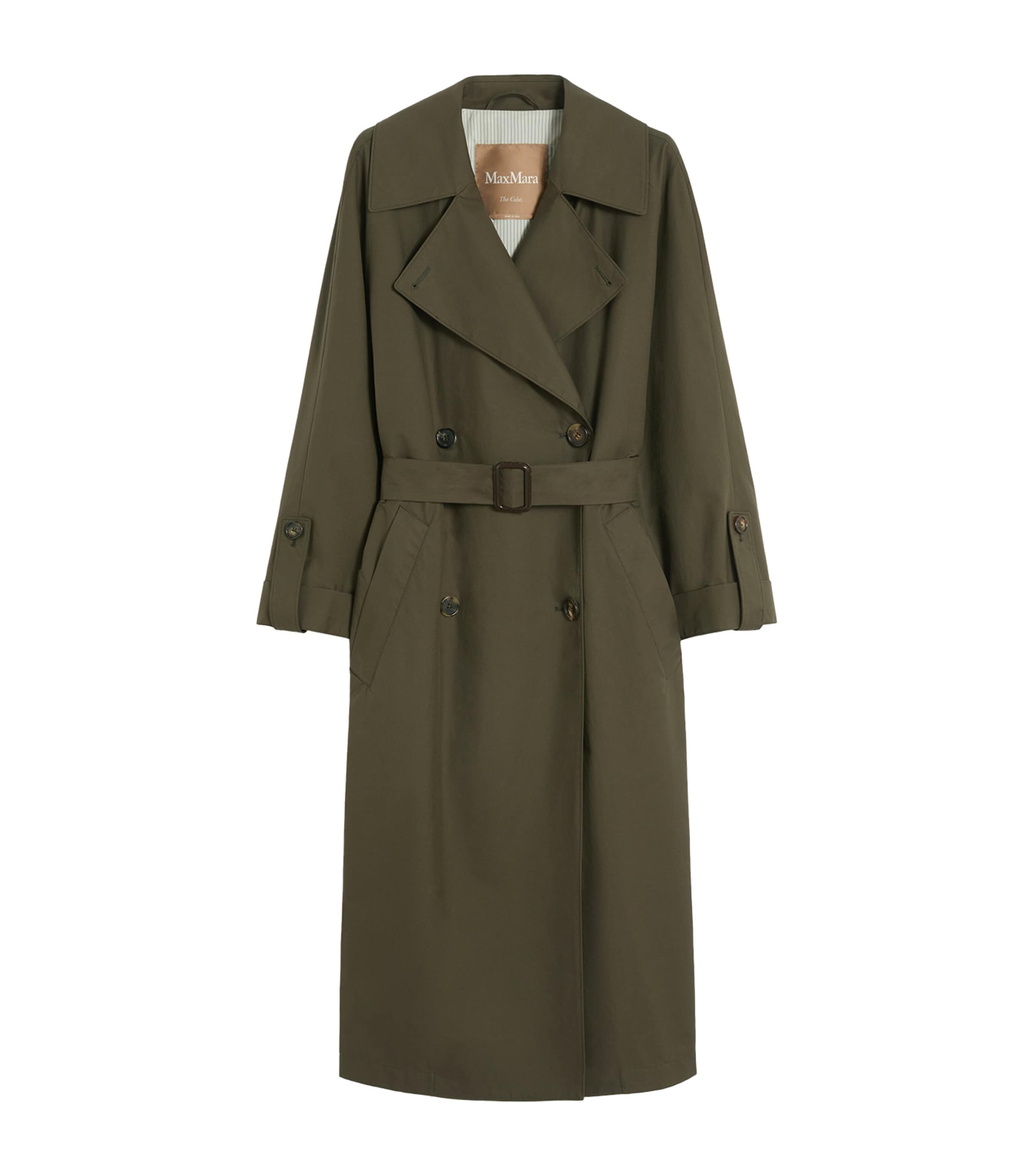 Water-Repellent Cotton-Blend Trench Coat