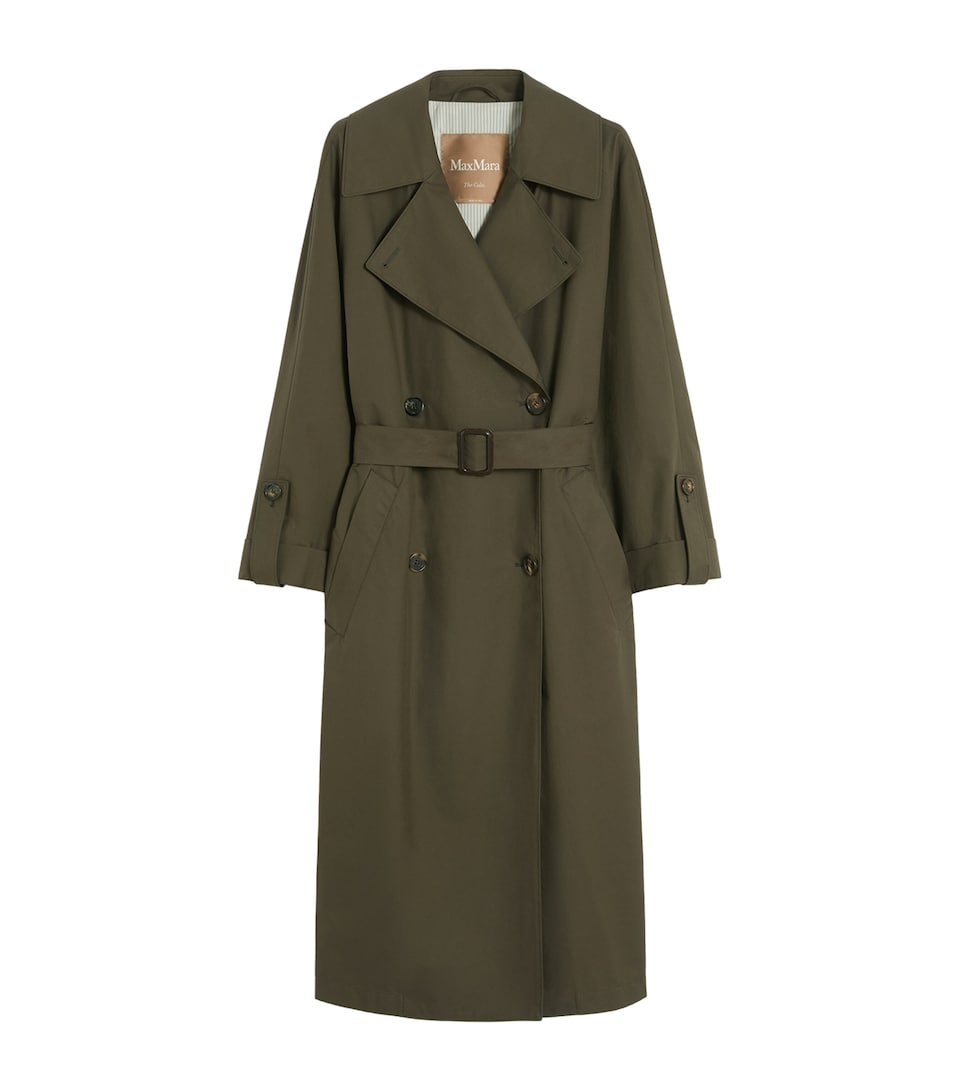 Water-Repellent Gabardine Trench Coat