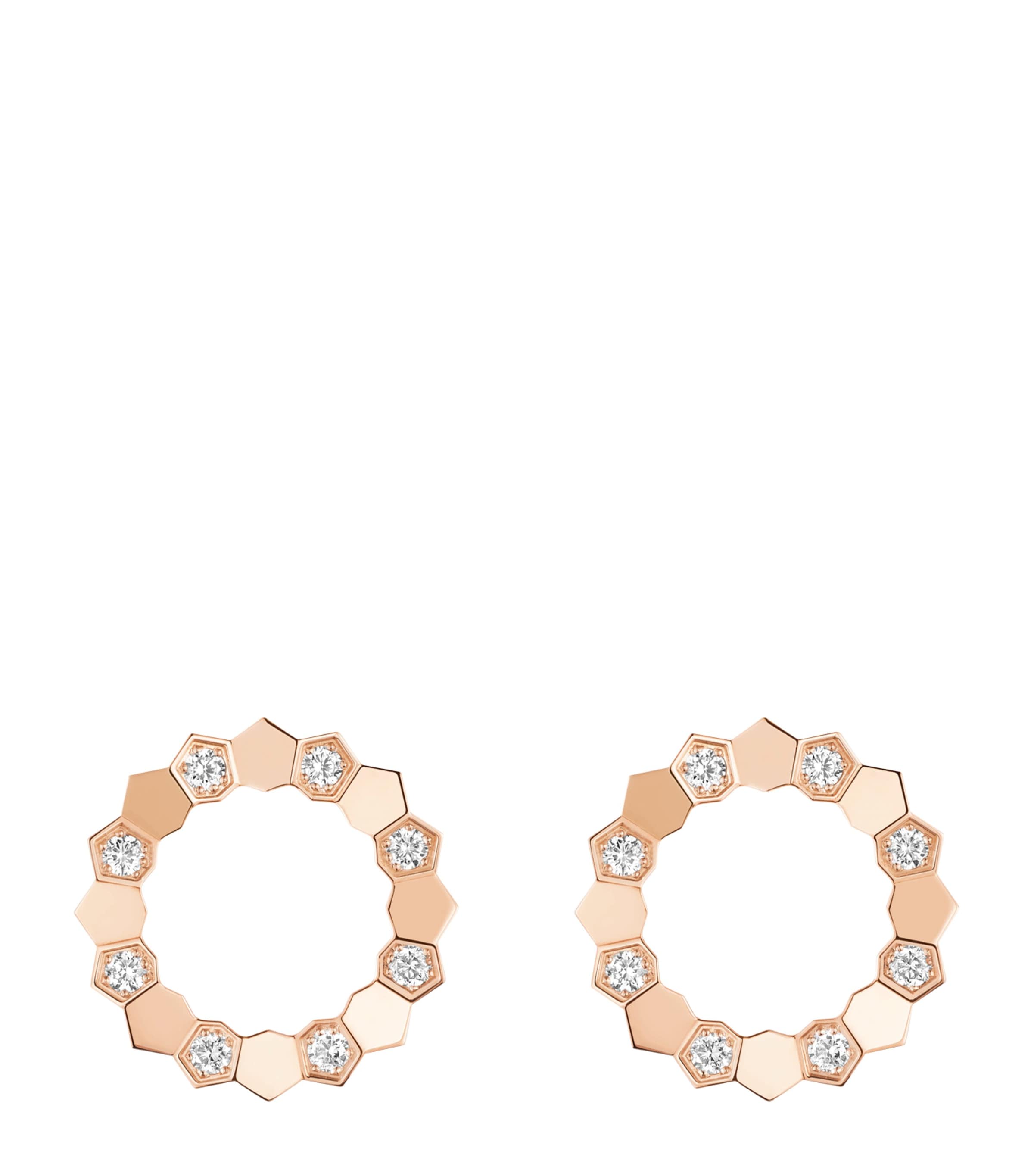 Rose Gold and Diamond Bee de Chaumet Earrings