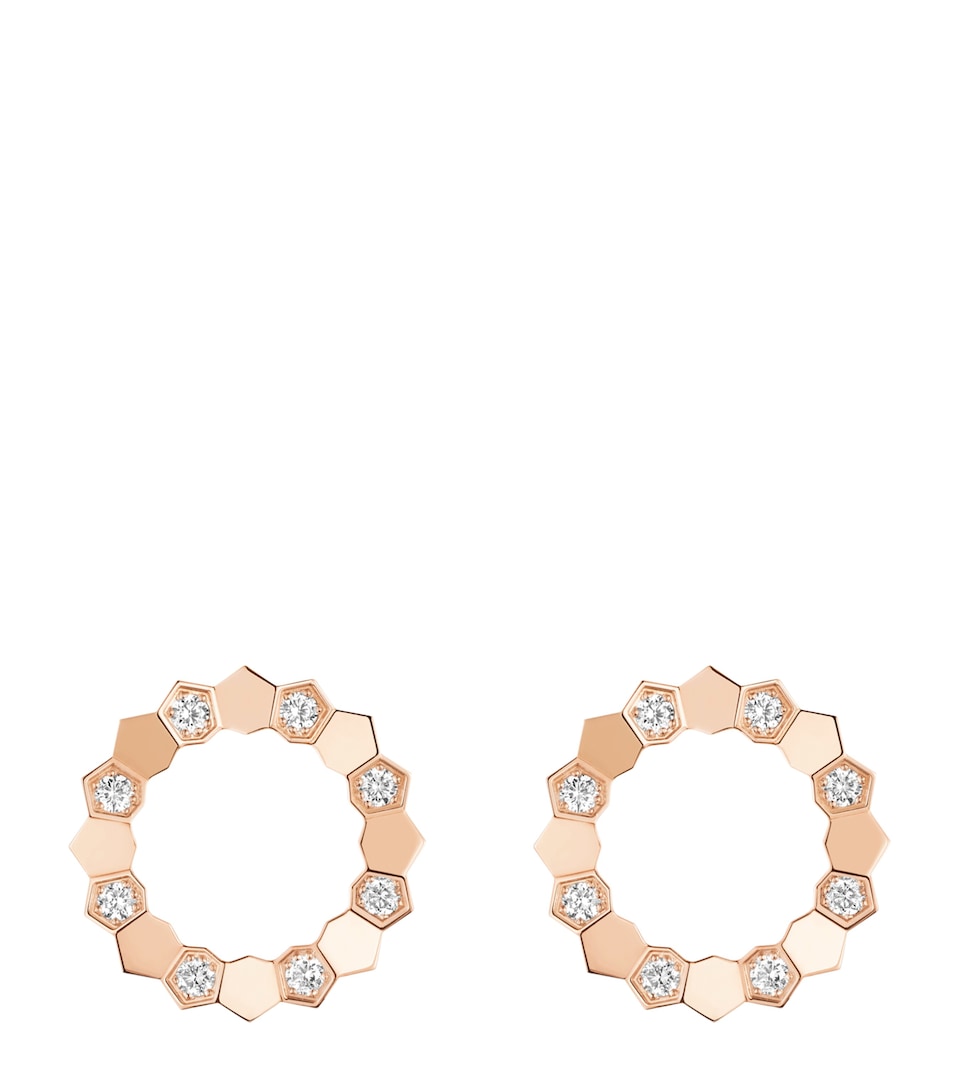 Rose Gold and Diamond Bee de Chaumet Earrings