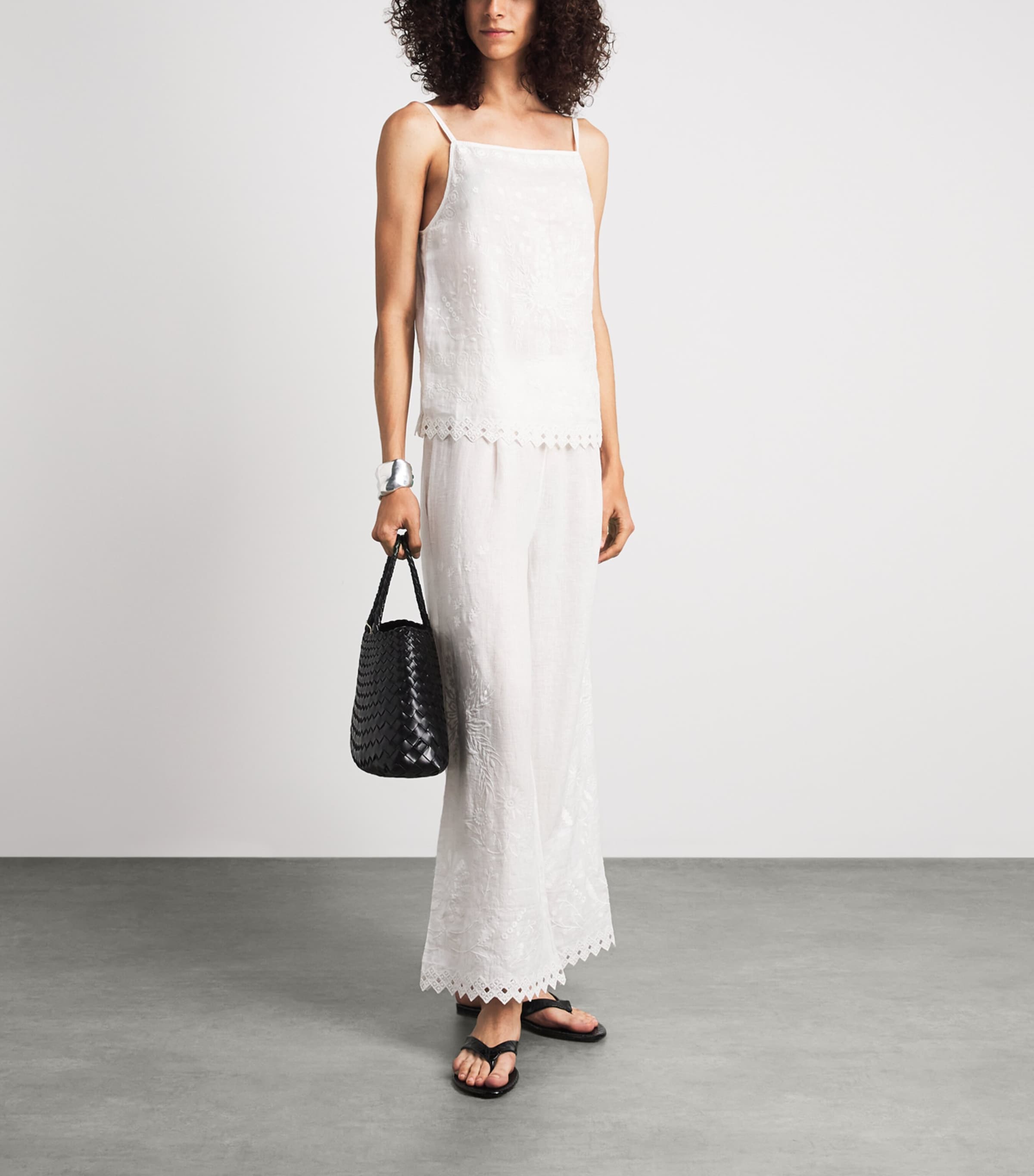 Eres Womens Linen Corail Cami Top Lait