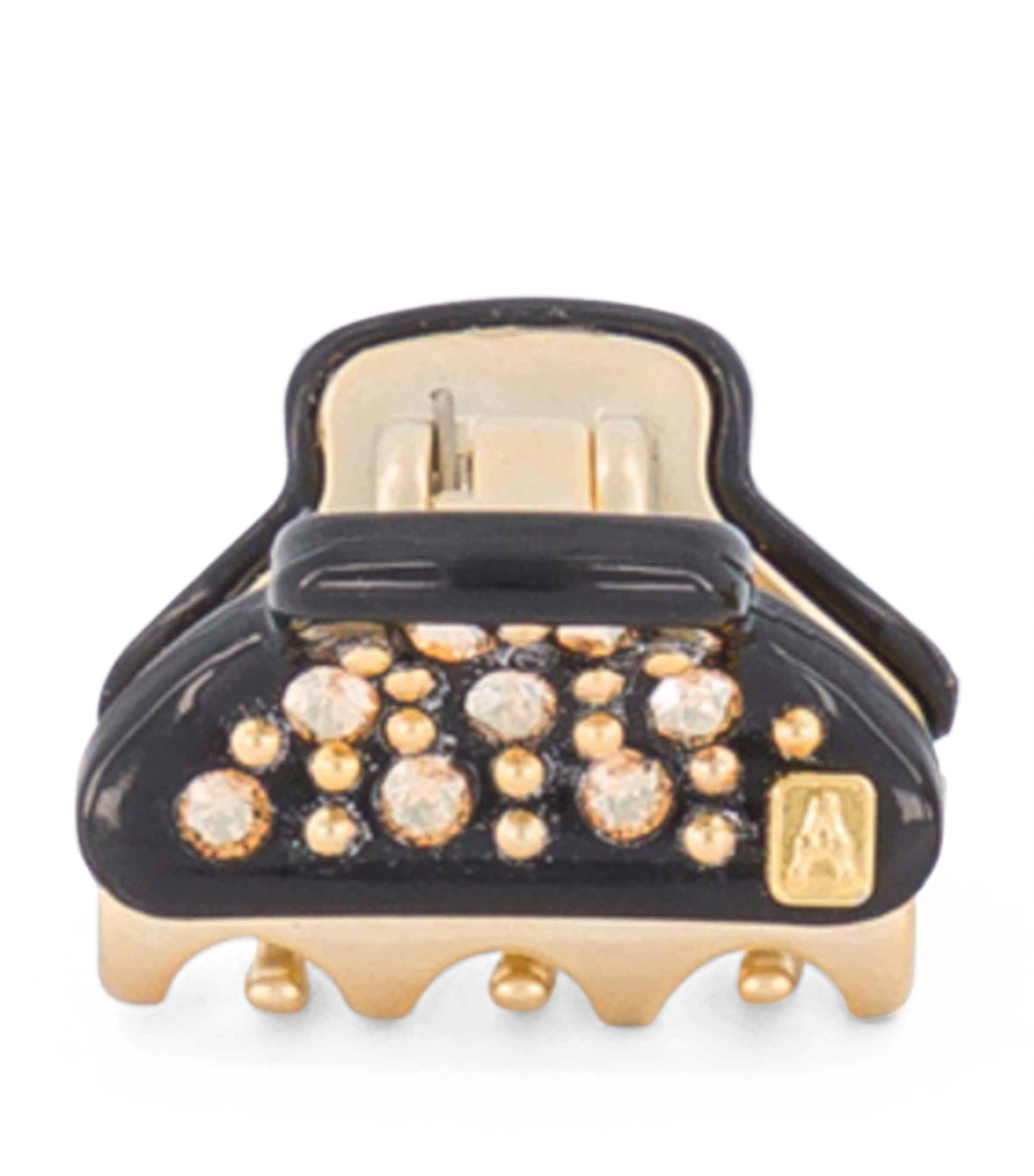 Gold-Plated Mini Claw Hair Clips (Set of 2)