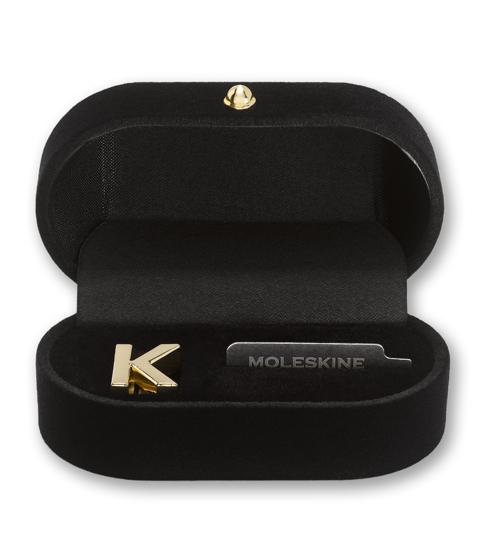 Moleskine Gold-Plated K Notebook Charm Gold