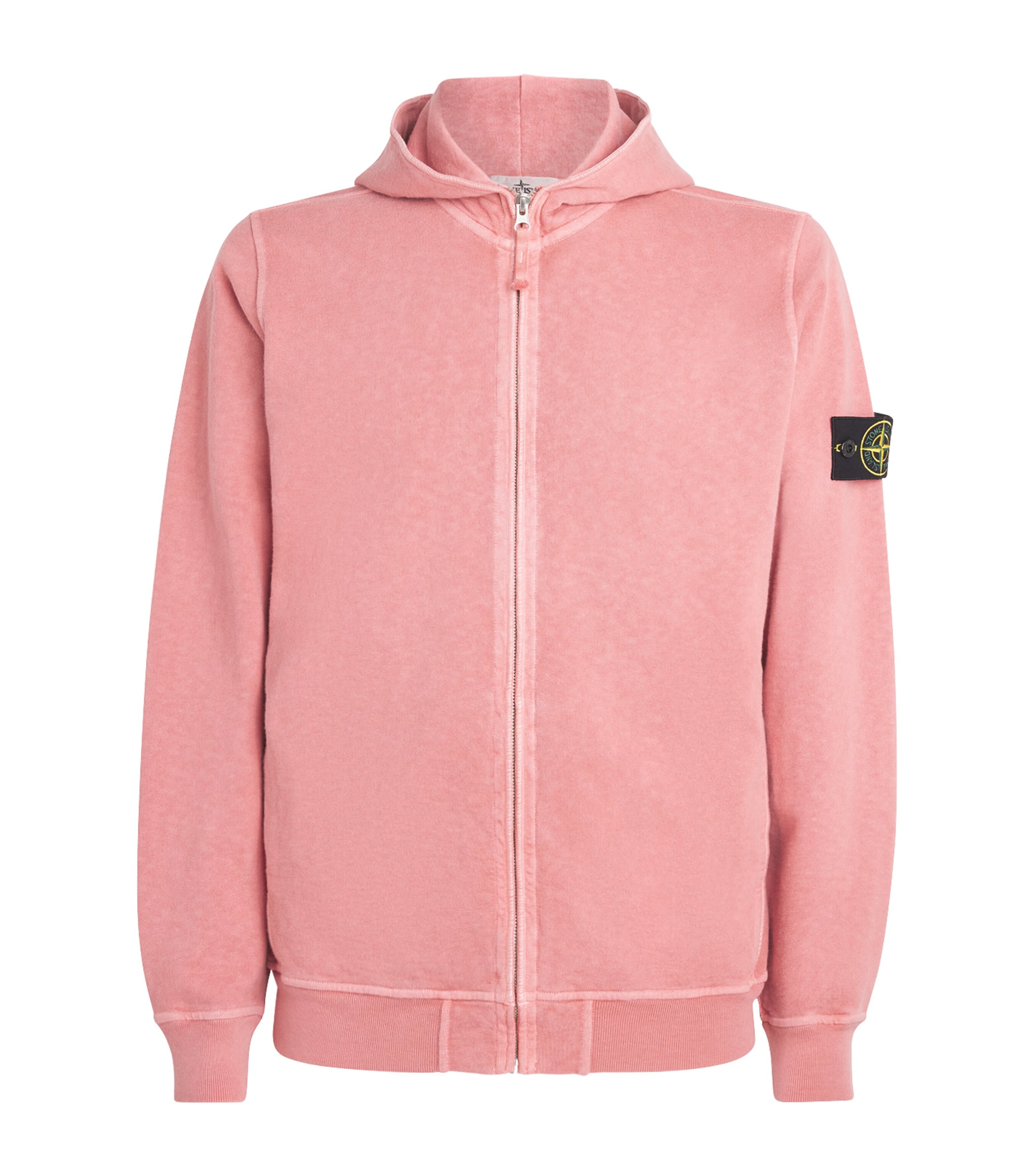 Cotton Logo Zip-Up Hoodie