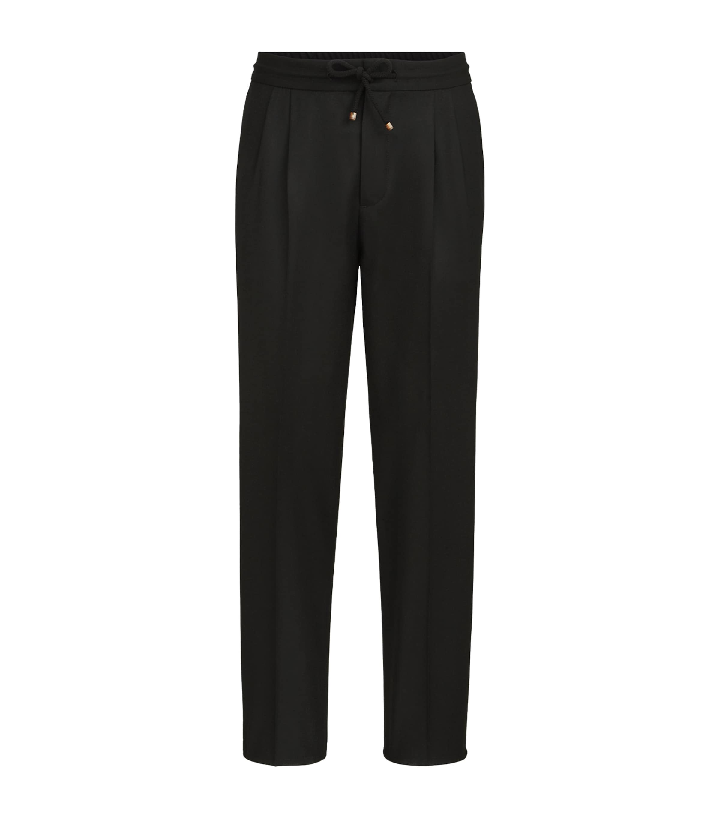 Brunello Cucinelli Mens Virgin Wool Flannel Trousers