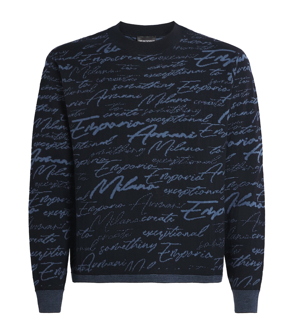 Virgin Wool Signature Logo Sweater