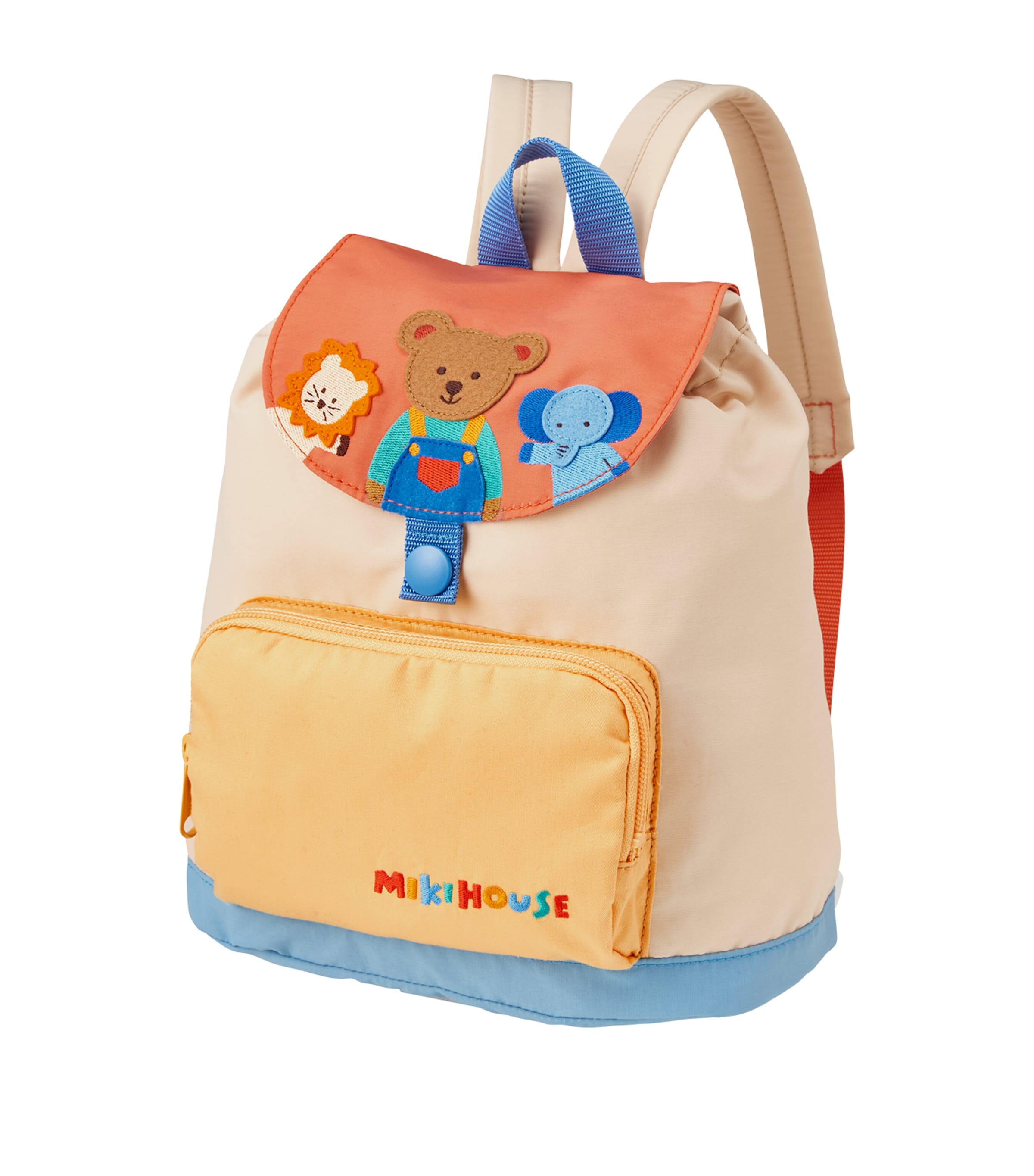 Miki House Colour Block Animal Backpack