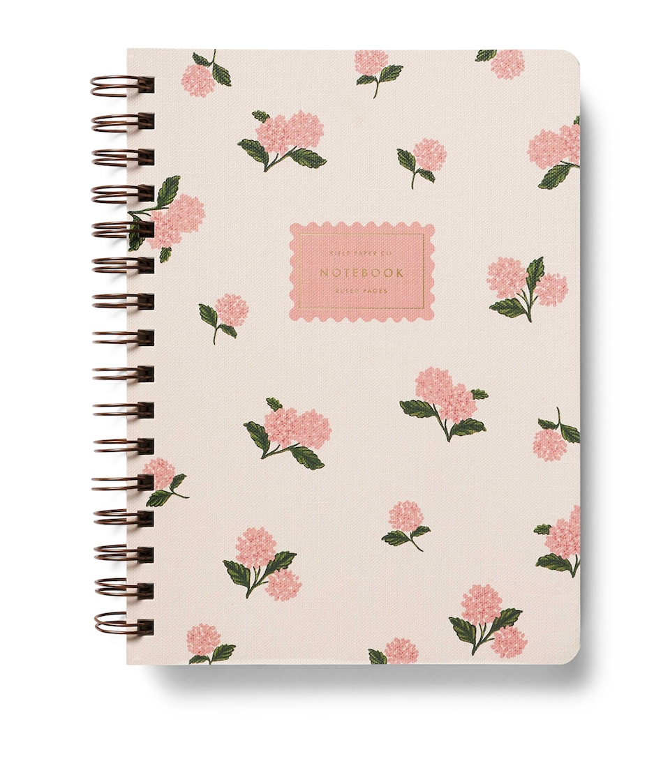 Hydrangea Print Spiral Notebook
