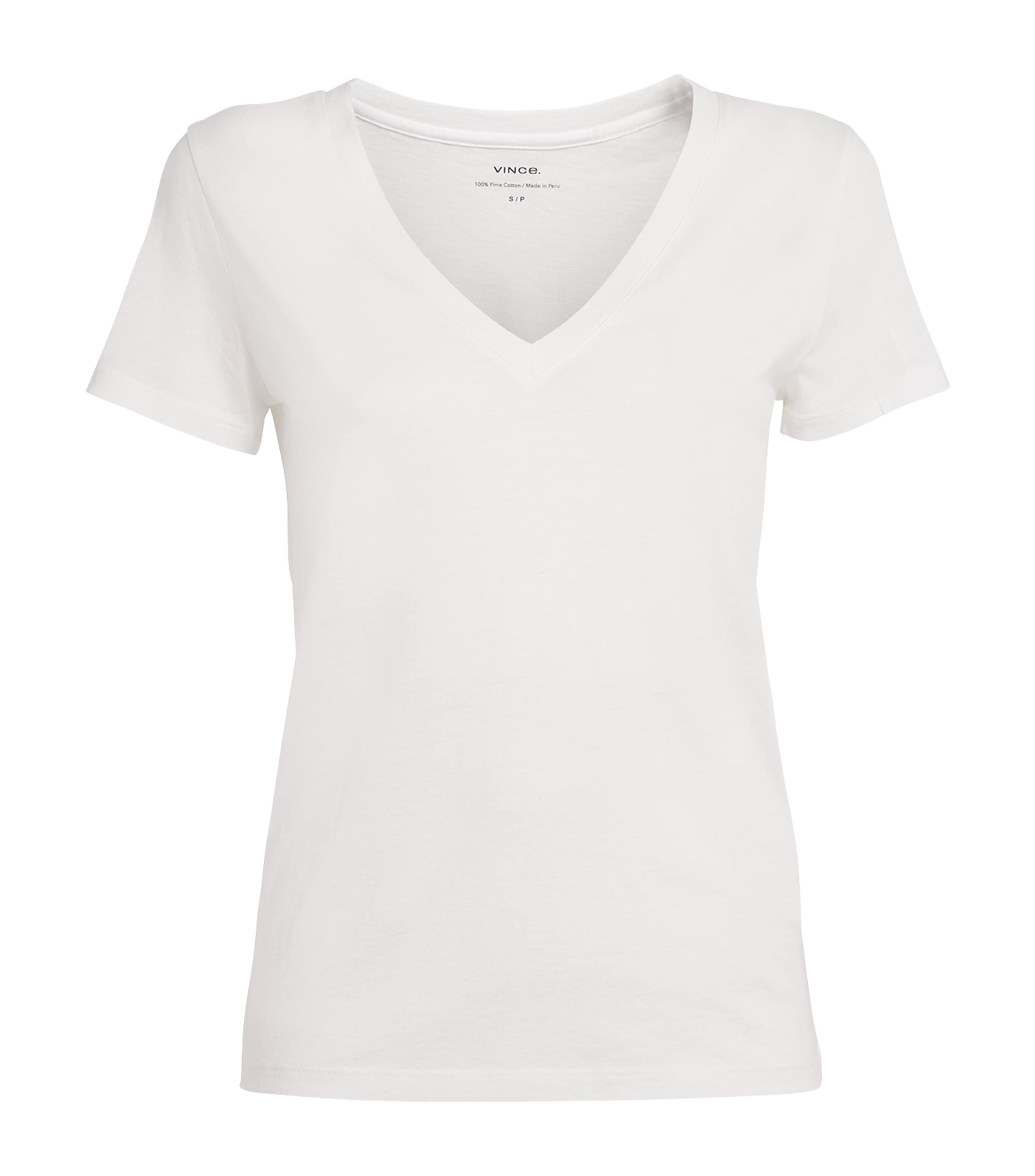 Pima Cotton V-Neck T-Shirt