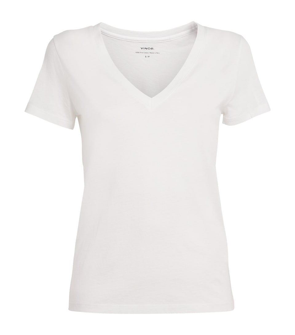 Pima Cotton V-Neck T-Shirt