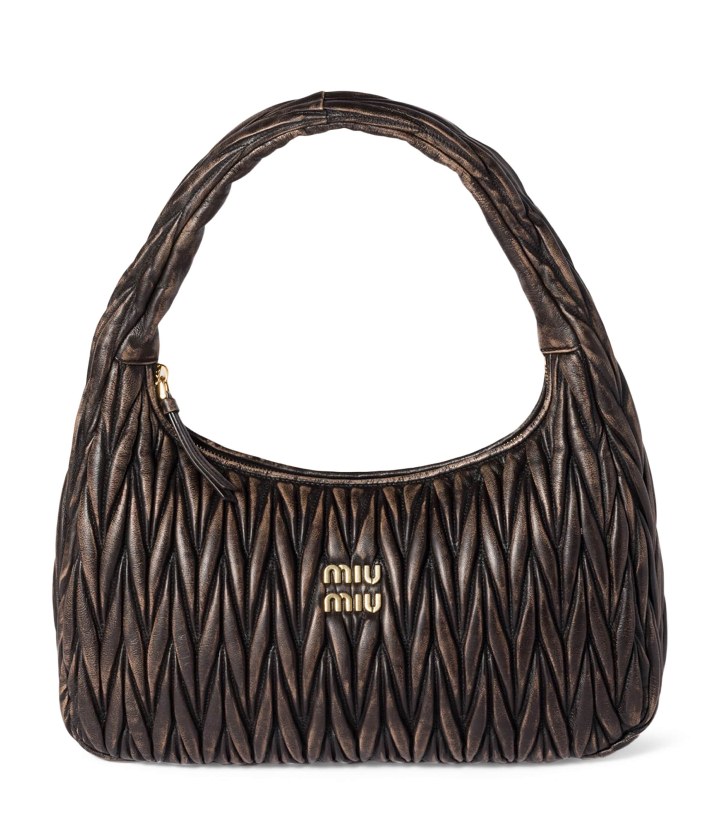 Miu Miu Matelassé Calfskin Wander Shoulder Bag