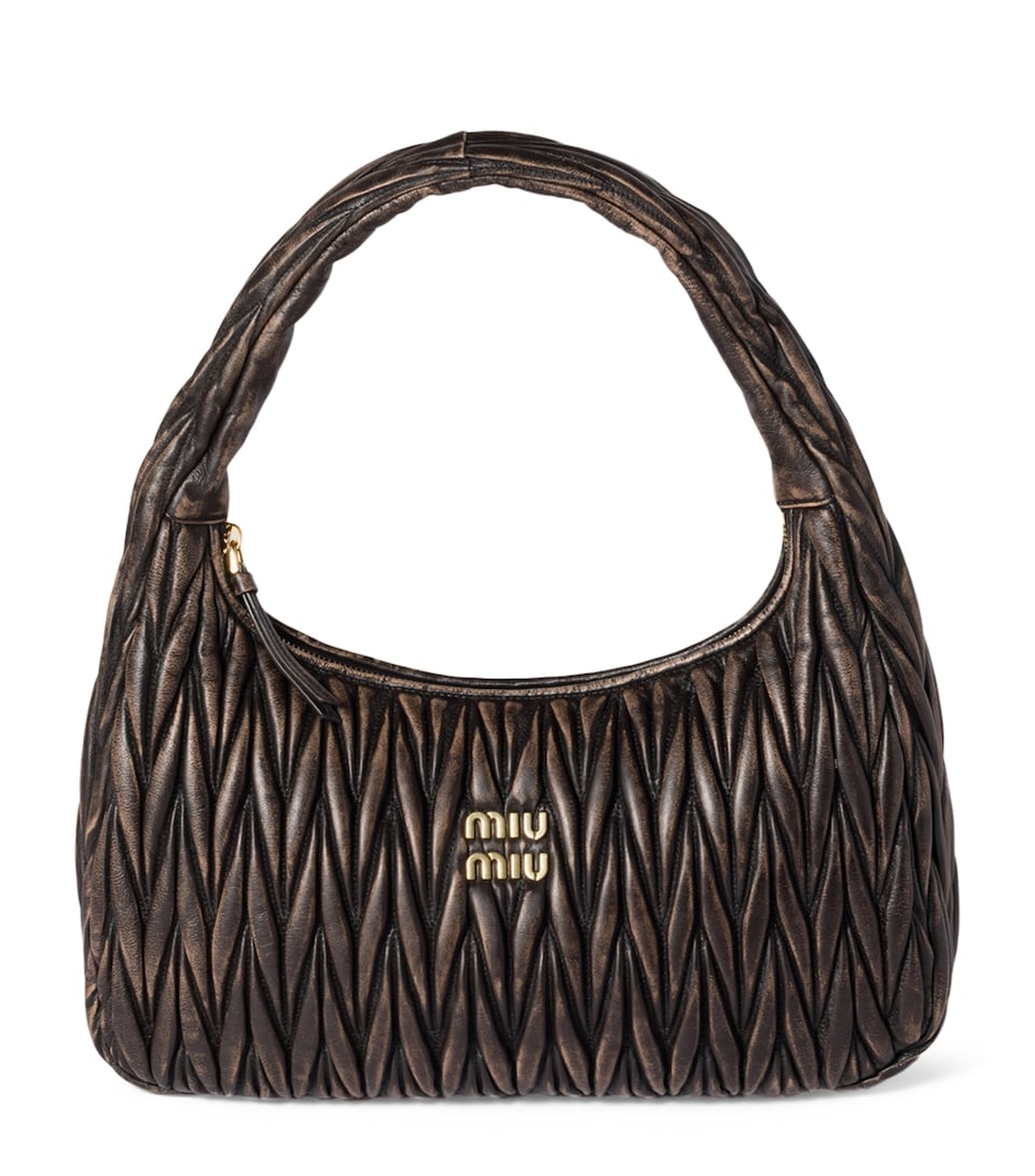 Miu Miu Matelassé Calfskin Wander Shoulder Bag