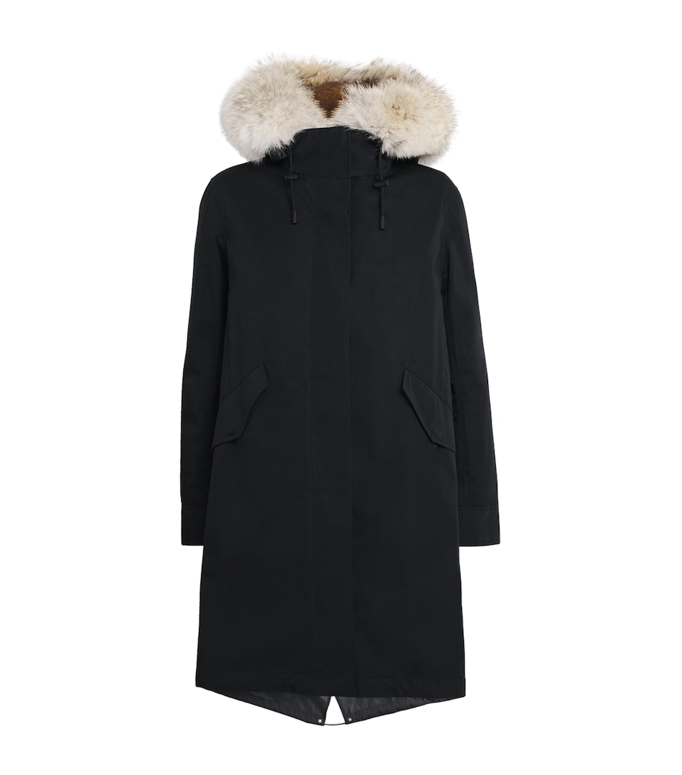 Fox-Rabbit Blended-Cotton Parka (85cm)
