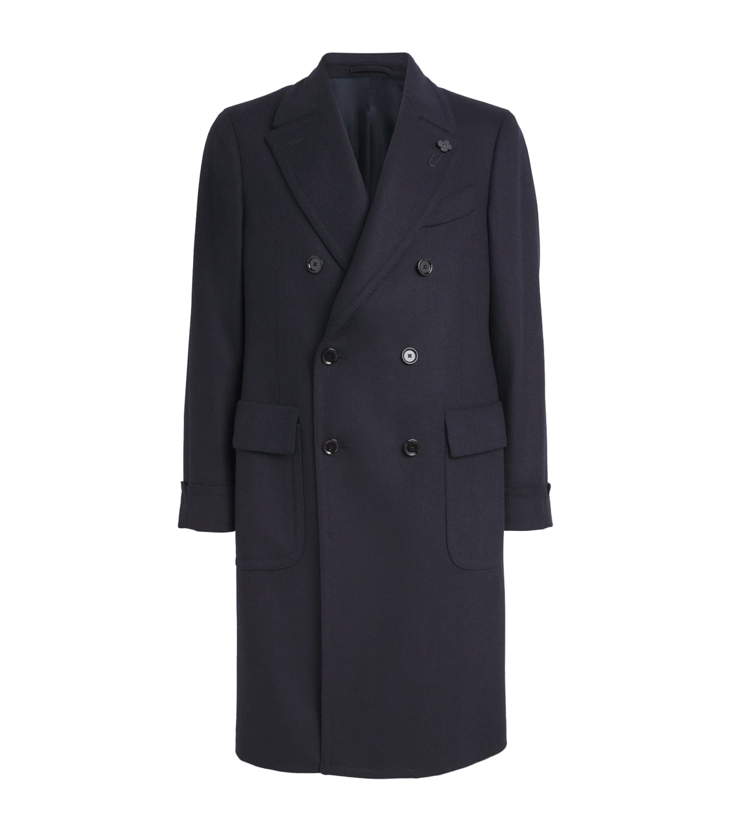 Wool-Cashmere Double-Breasted Overcoat