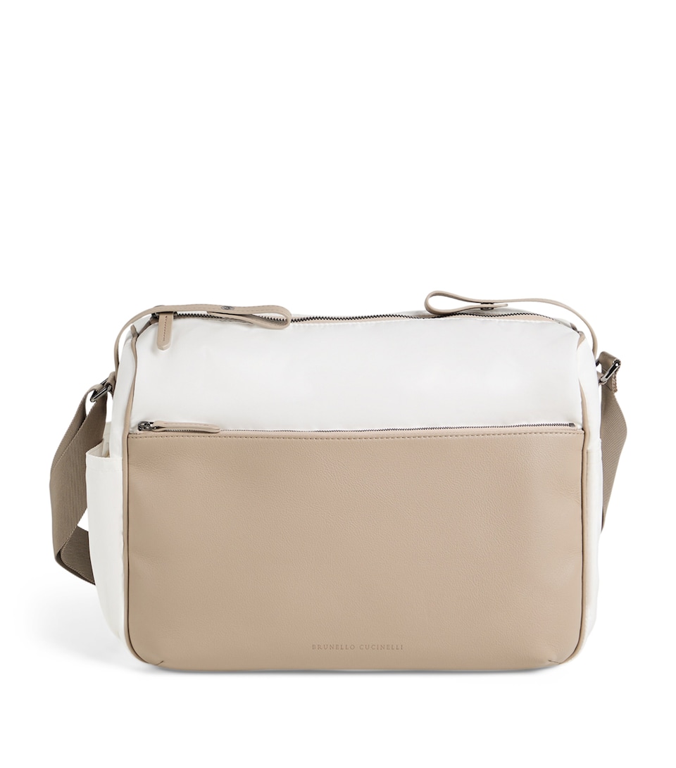 Leather-Nylon Changing Bag