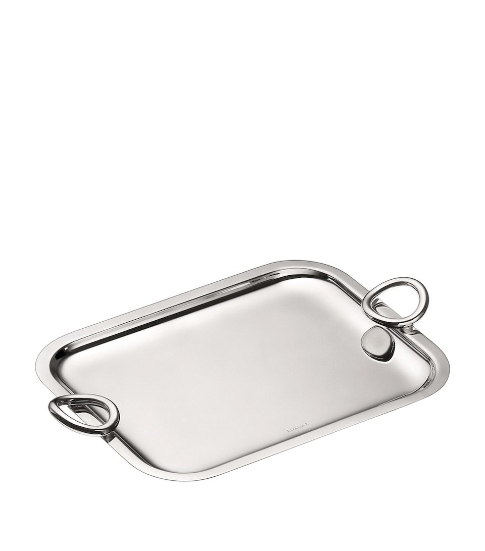 Silver-Plated Vertigo Handled Tray (26cm x 20cm)