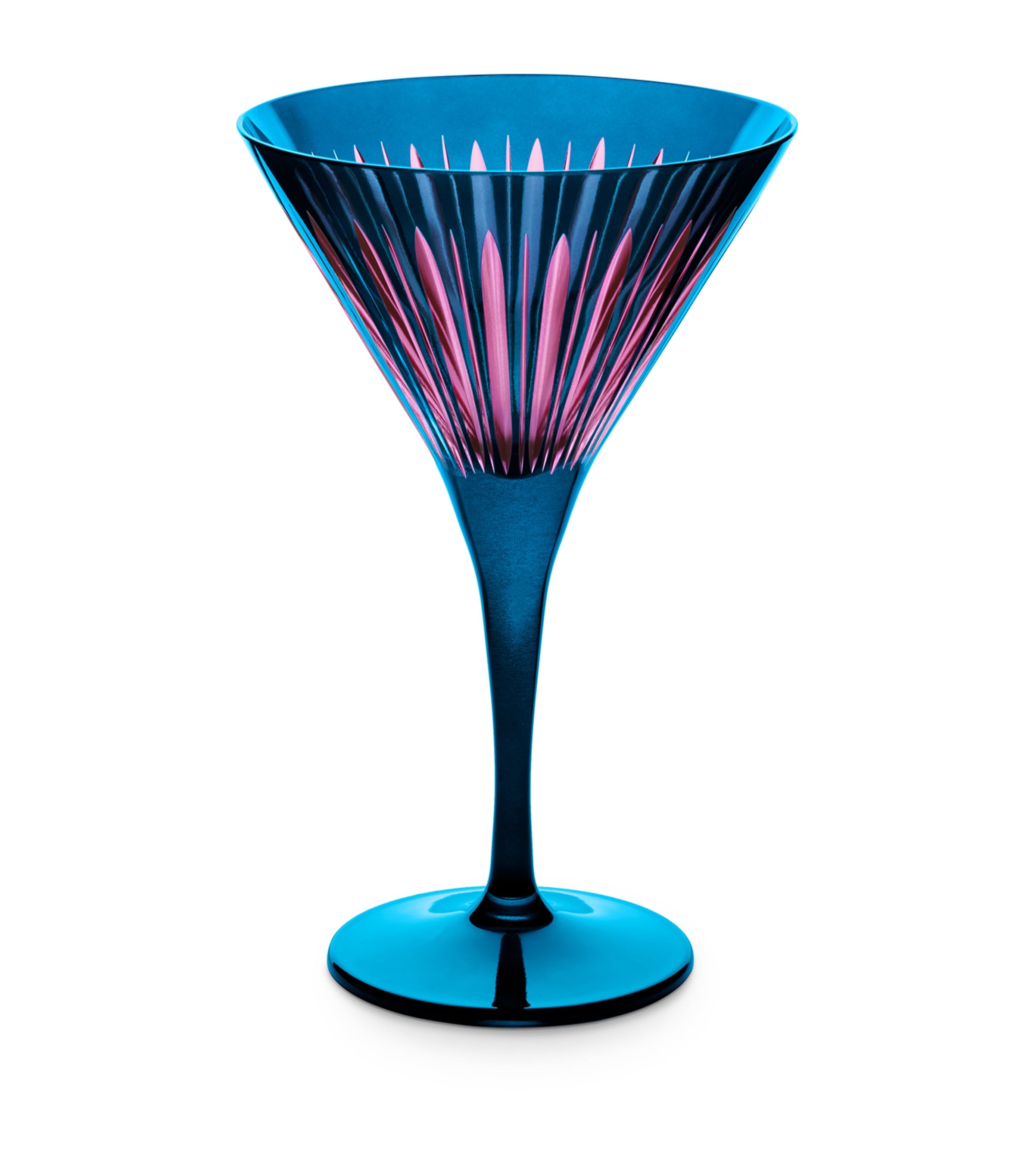 L'Objet Prism Martini Glasses (Set of 4) Blue