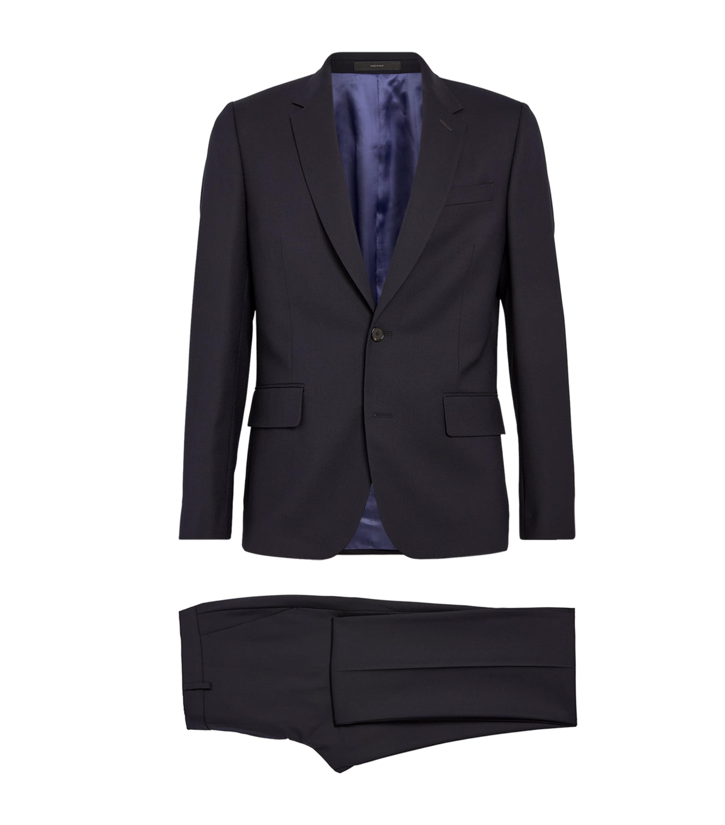 Paul Smith Mens Wool 2-Piece Suit Dark Navy