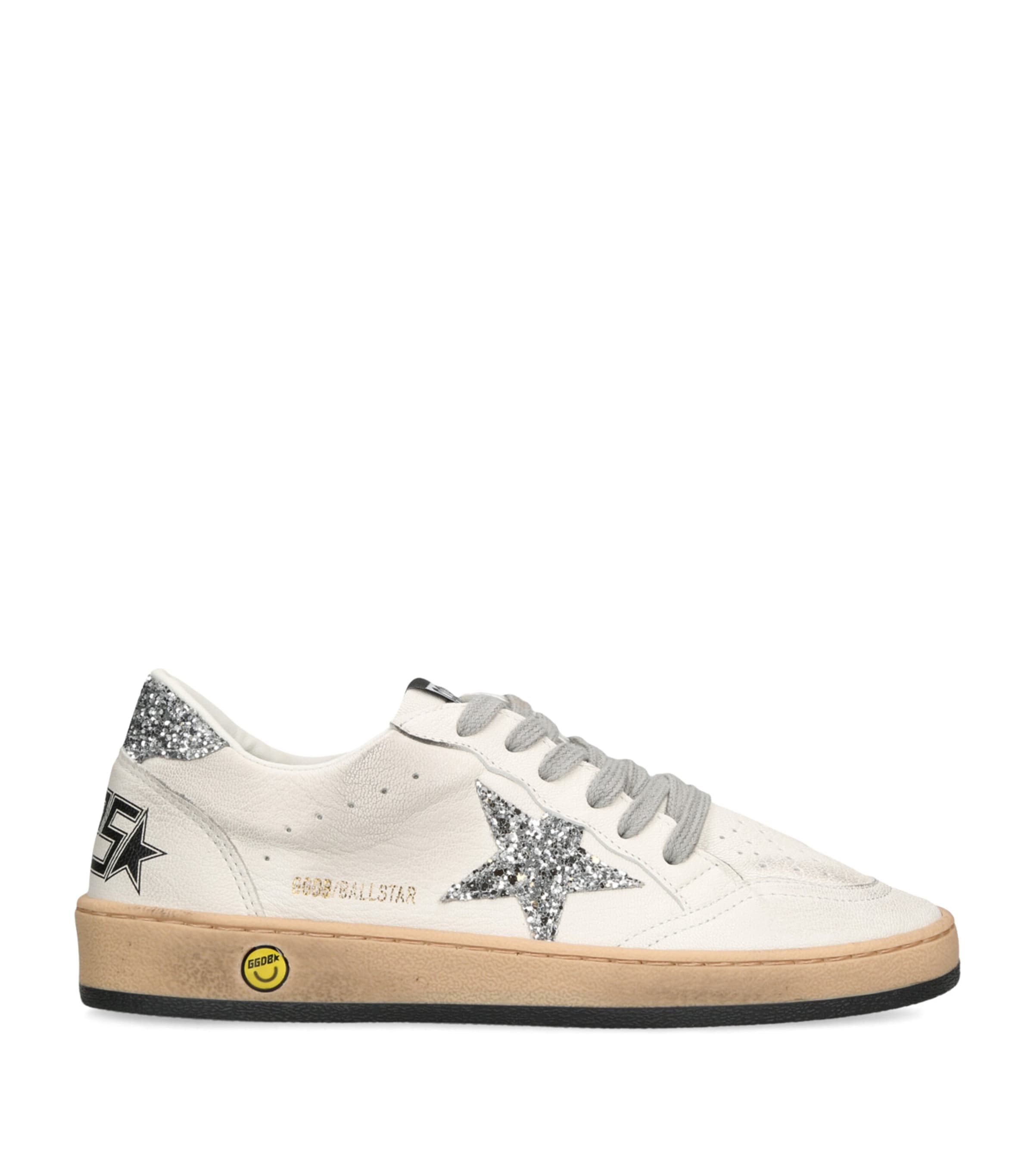 Golden Goose Leather Ball Star Sneakers | Harrods US